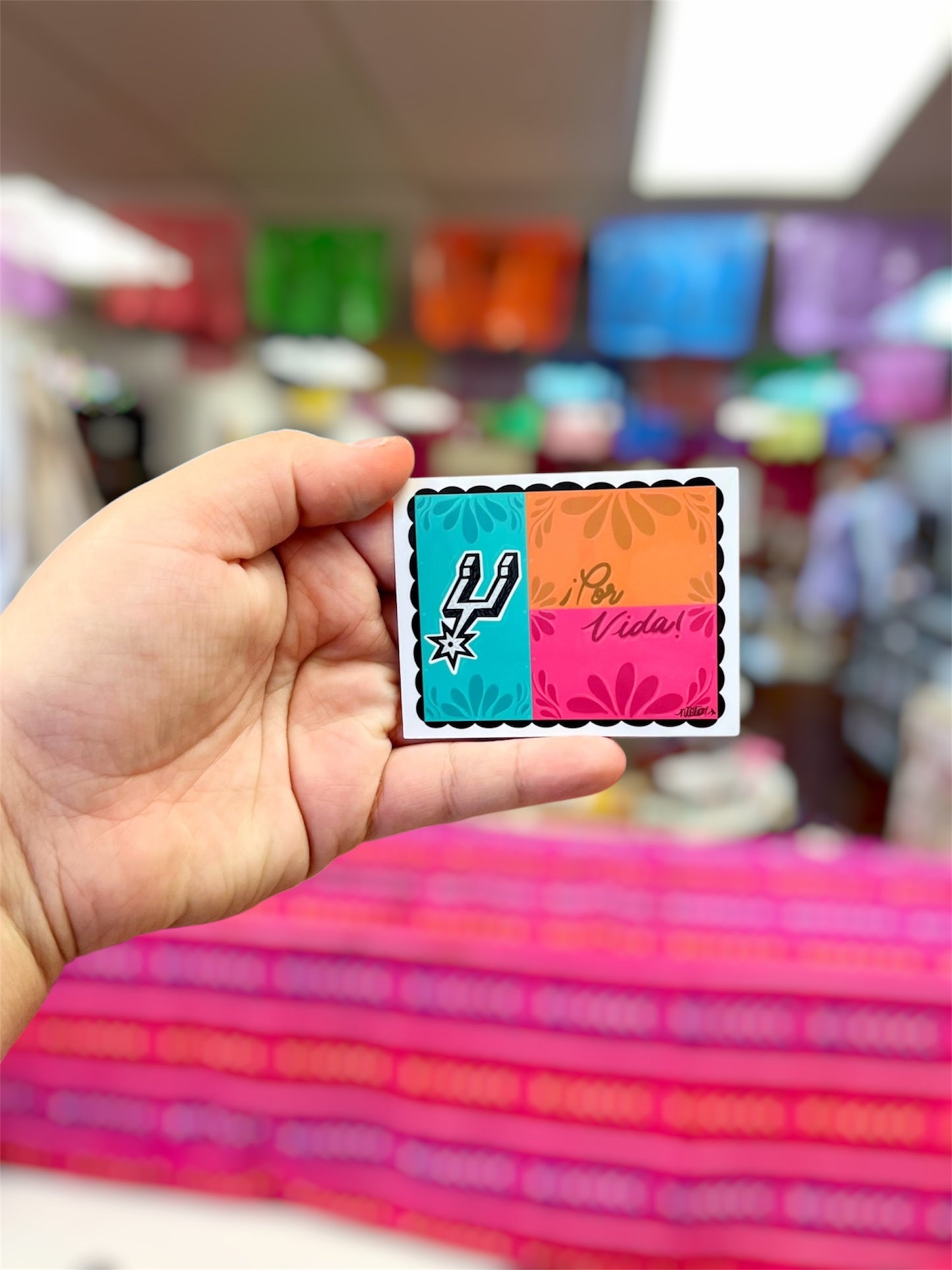 Por vida Flag sticker