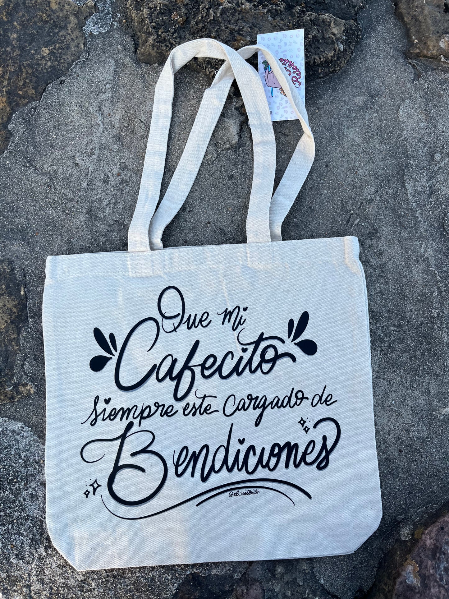 Cafecito tote bag