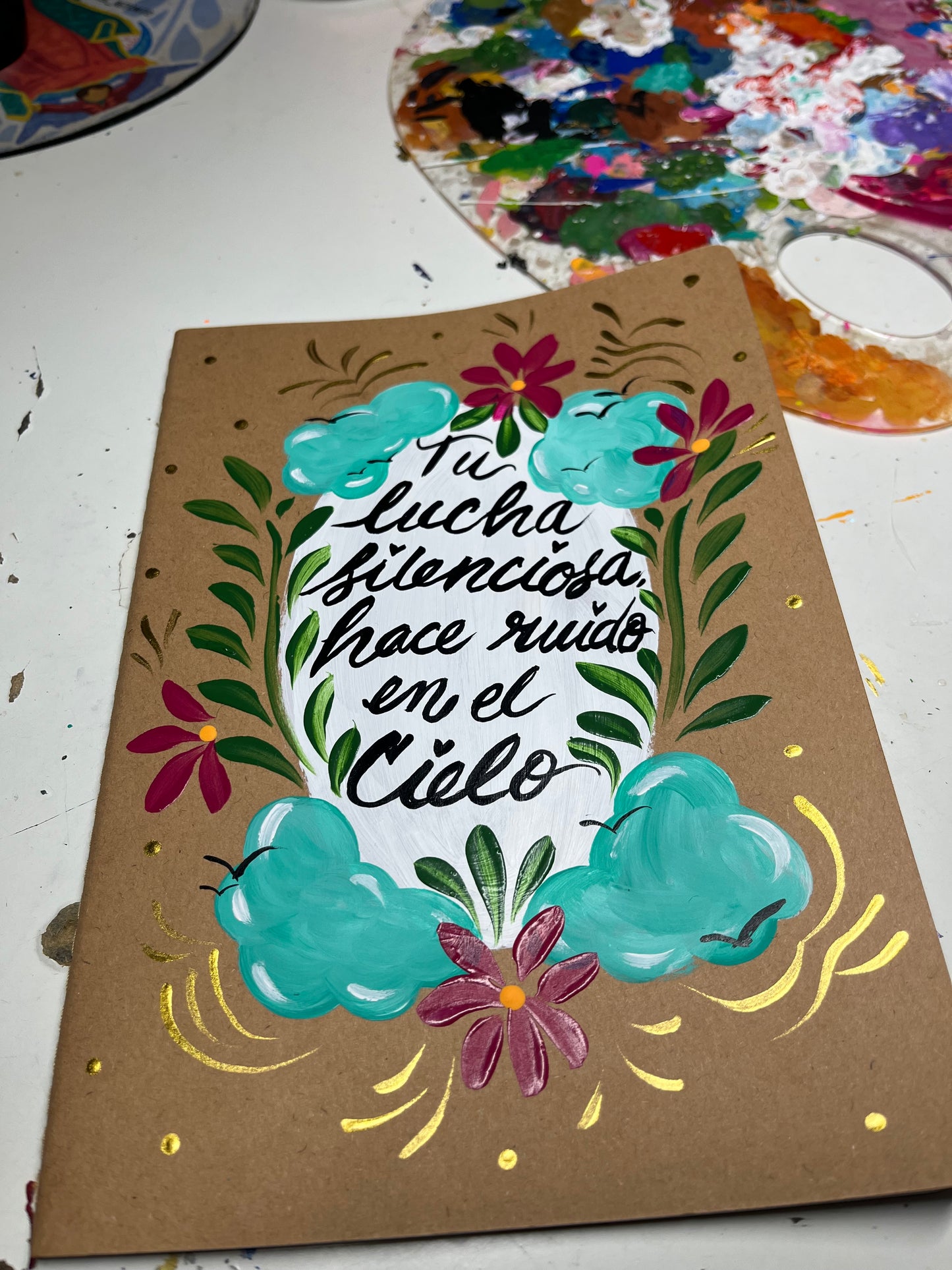 Handpainted Faith Notebook
