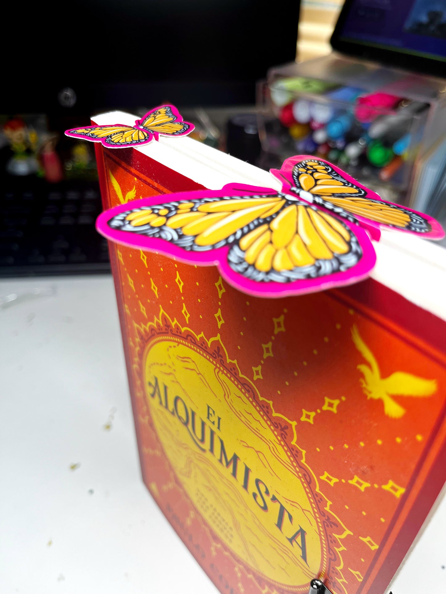 Mini 3D Monarca bookmarks