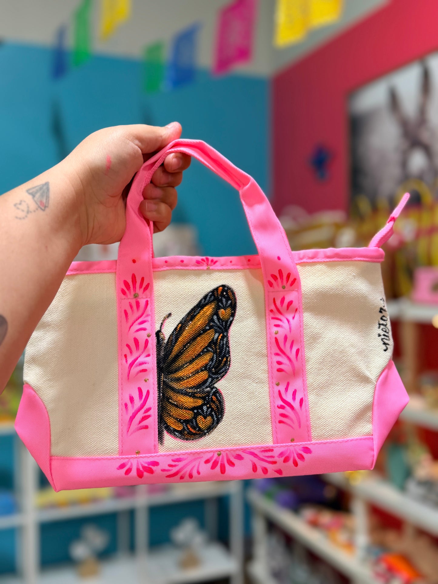 Monarca mini canvas tote