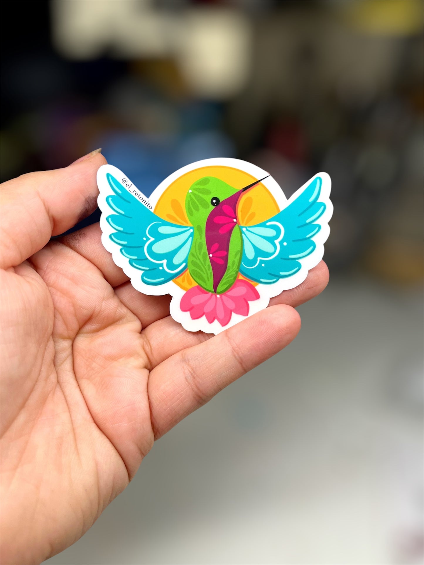 Pajarito Colibri Sticker