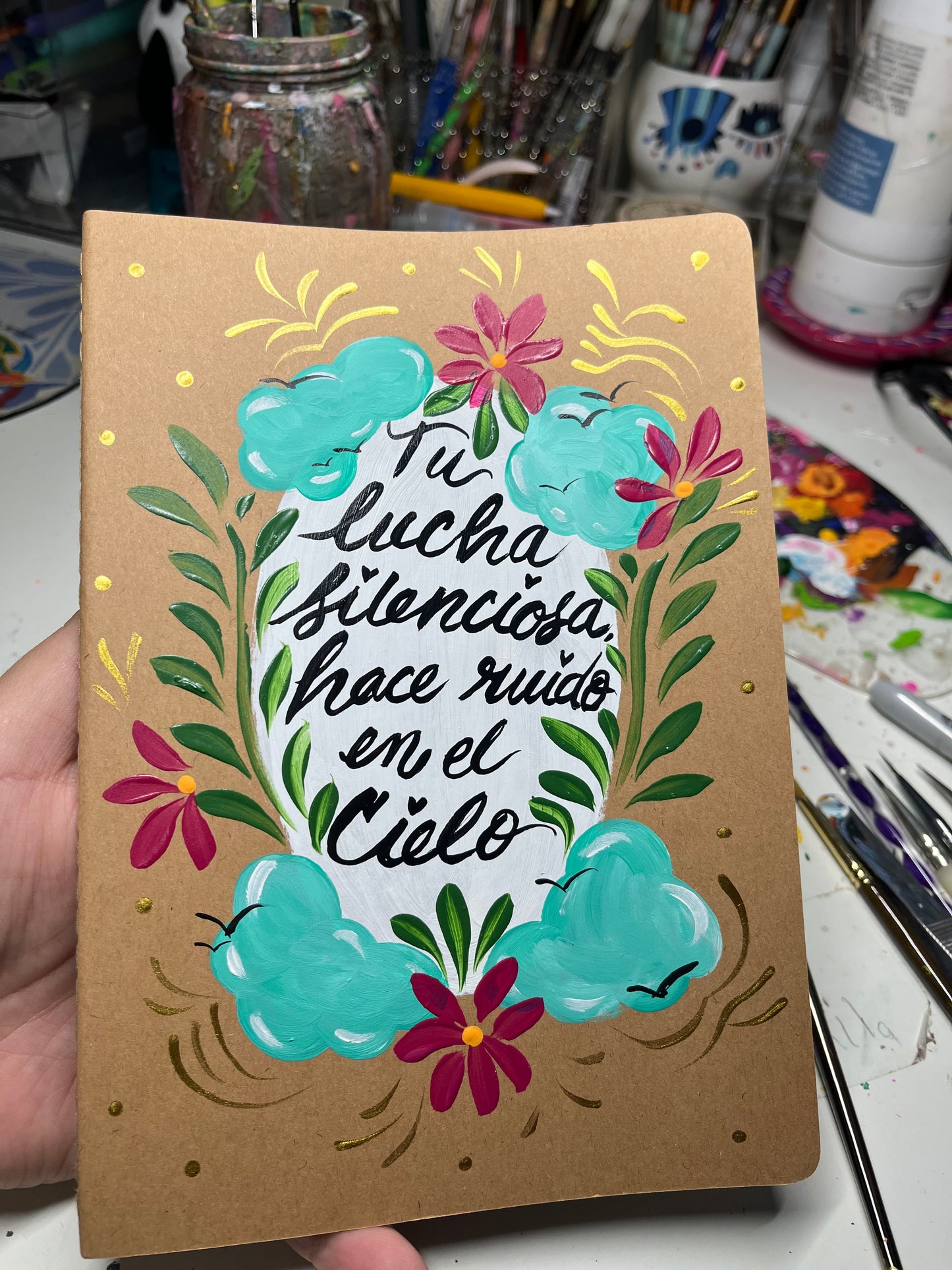 Handpainted Faith Notebook