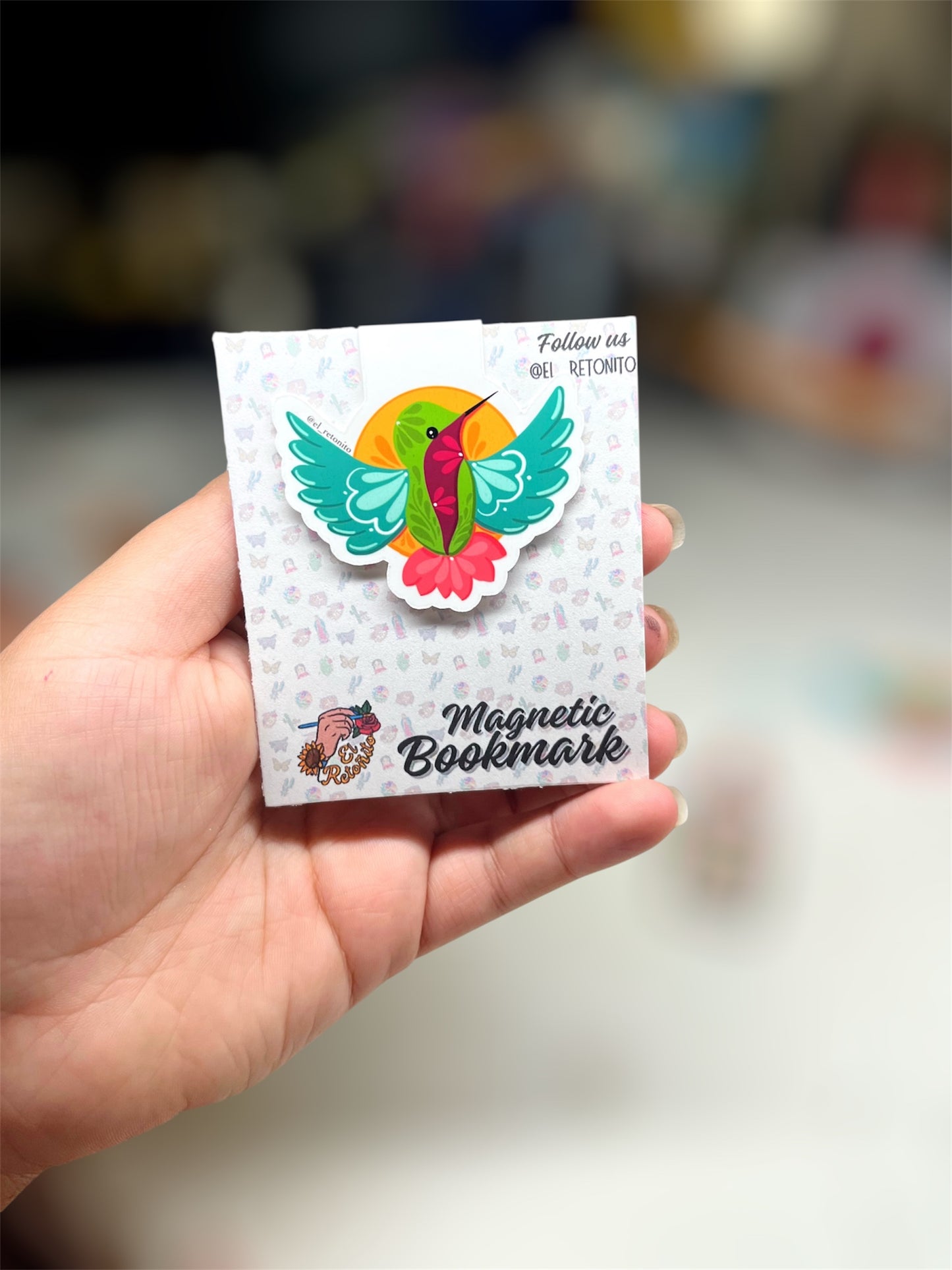 Pajarito colibrí Magnetic Bookmark