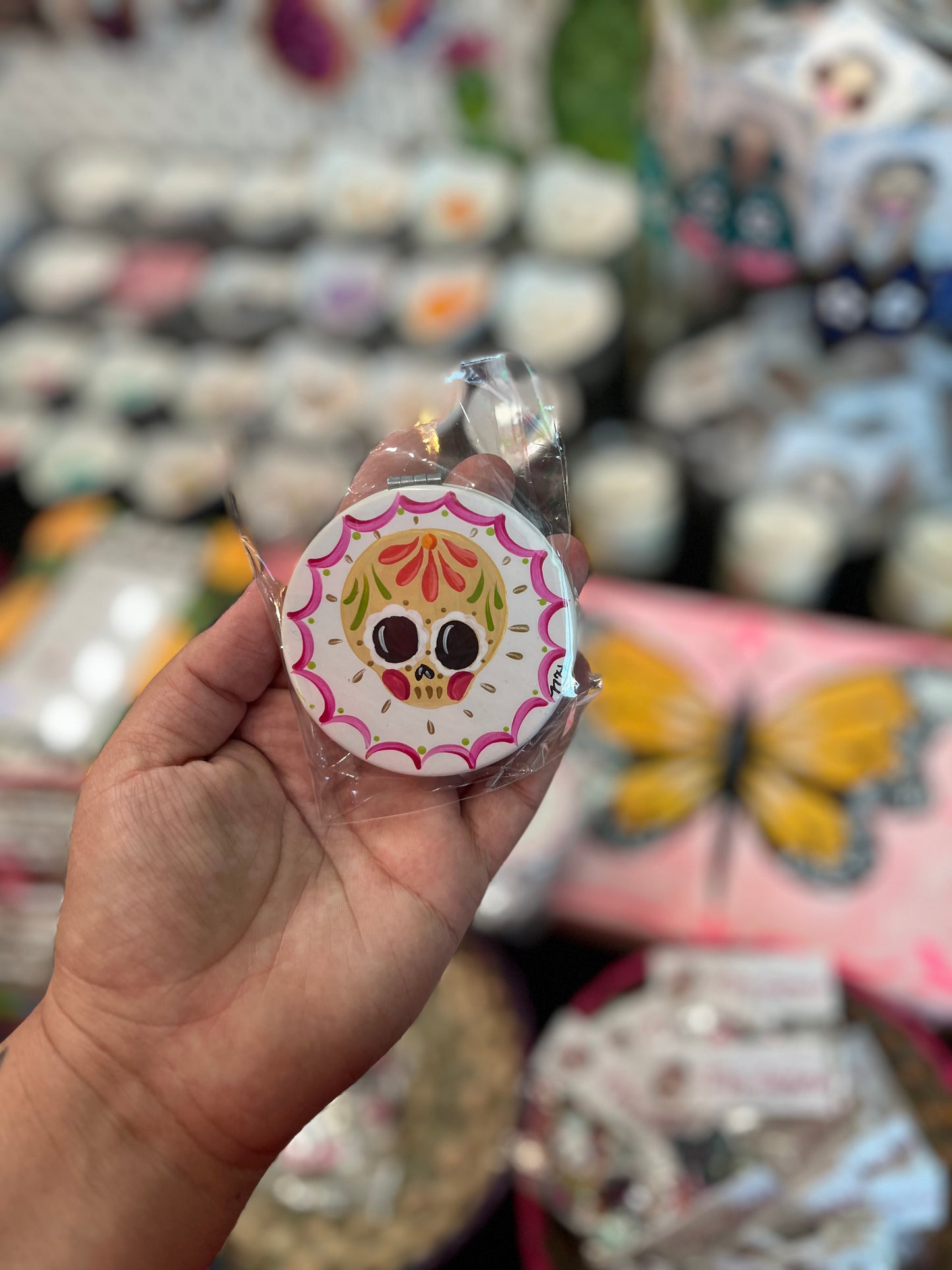 Calaverita compact mirror