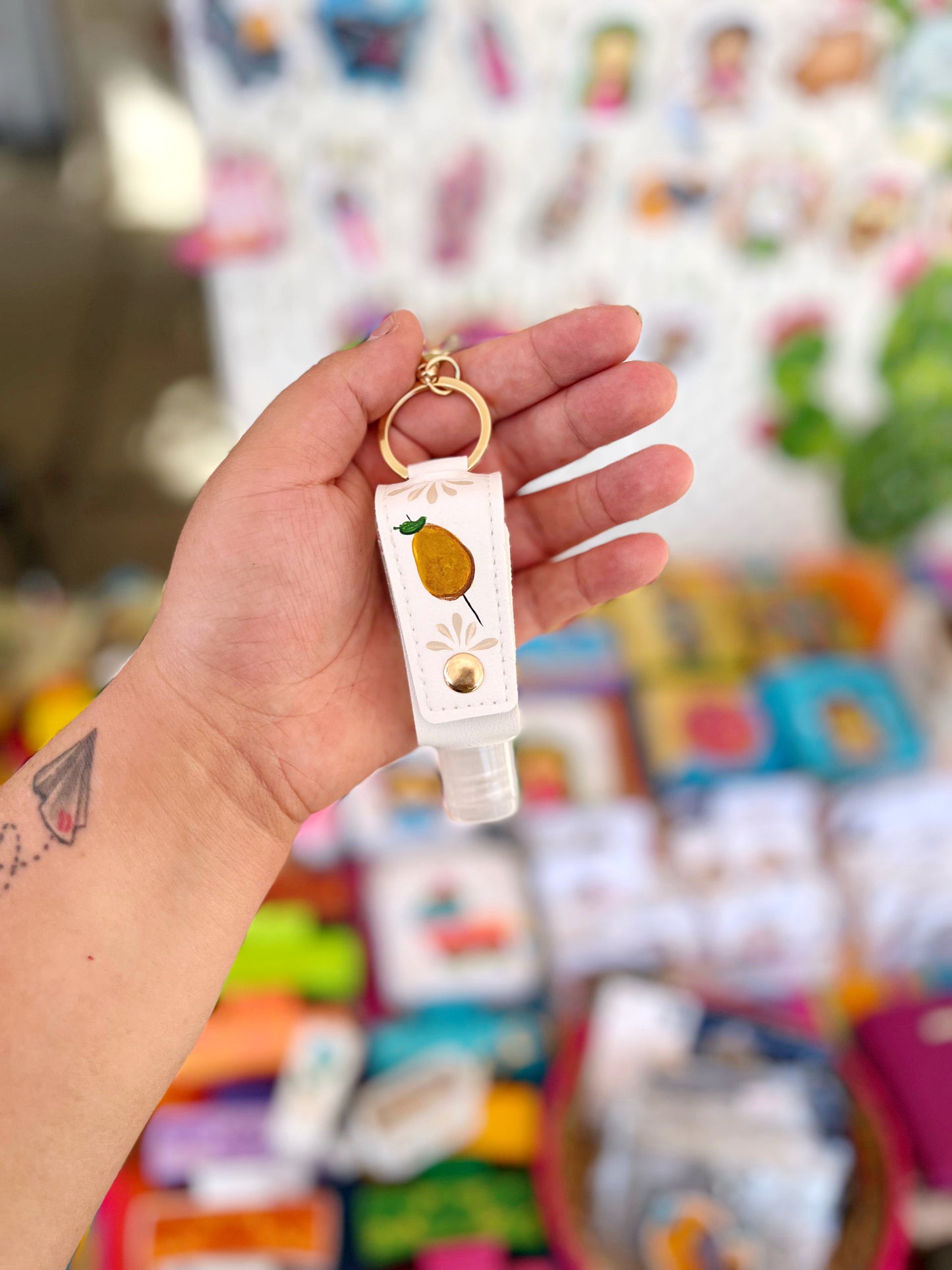 Chicken on a stick hand sanitizer