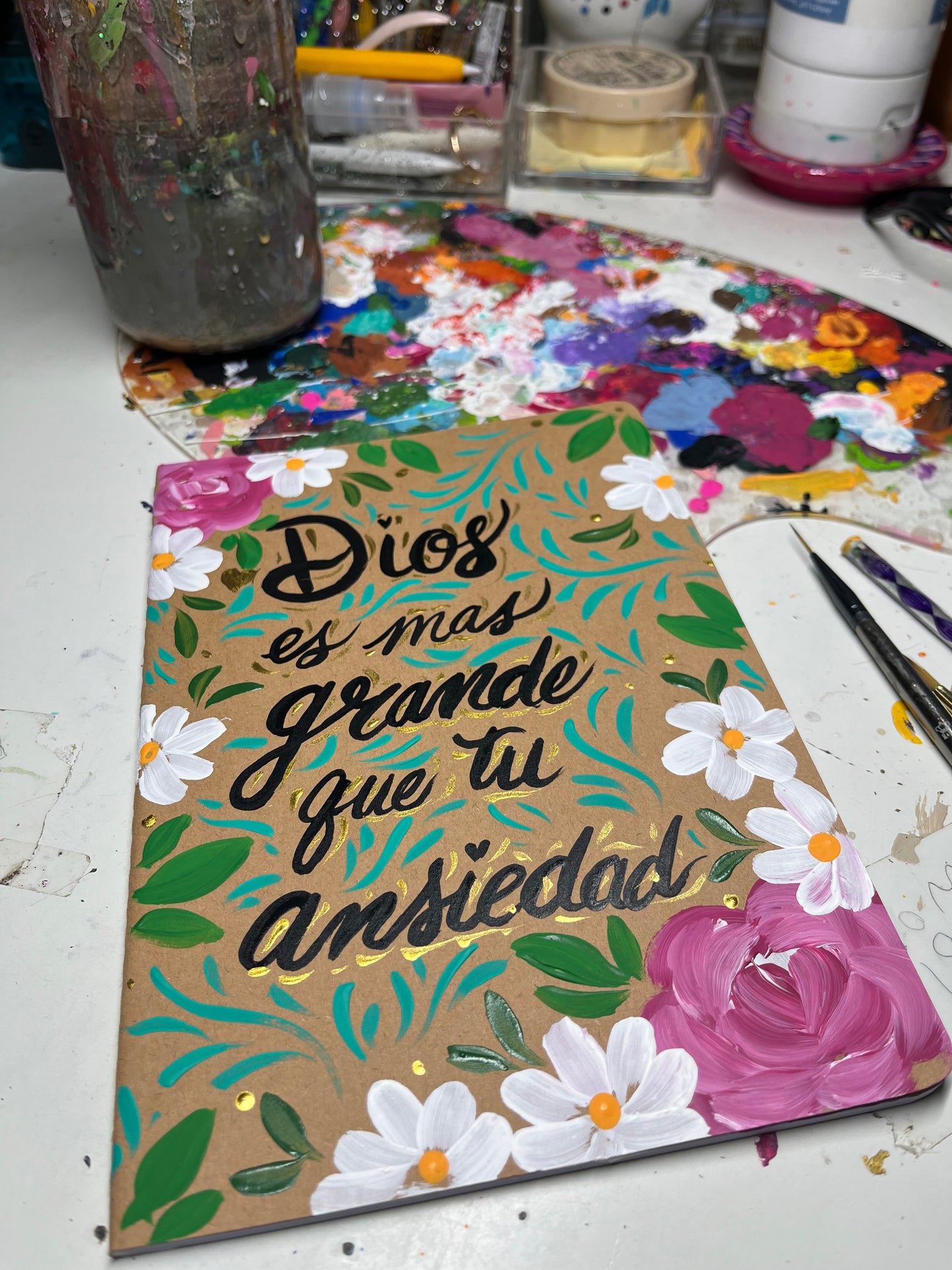 Handpainted Faith Notebook