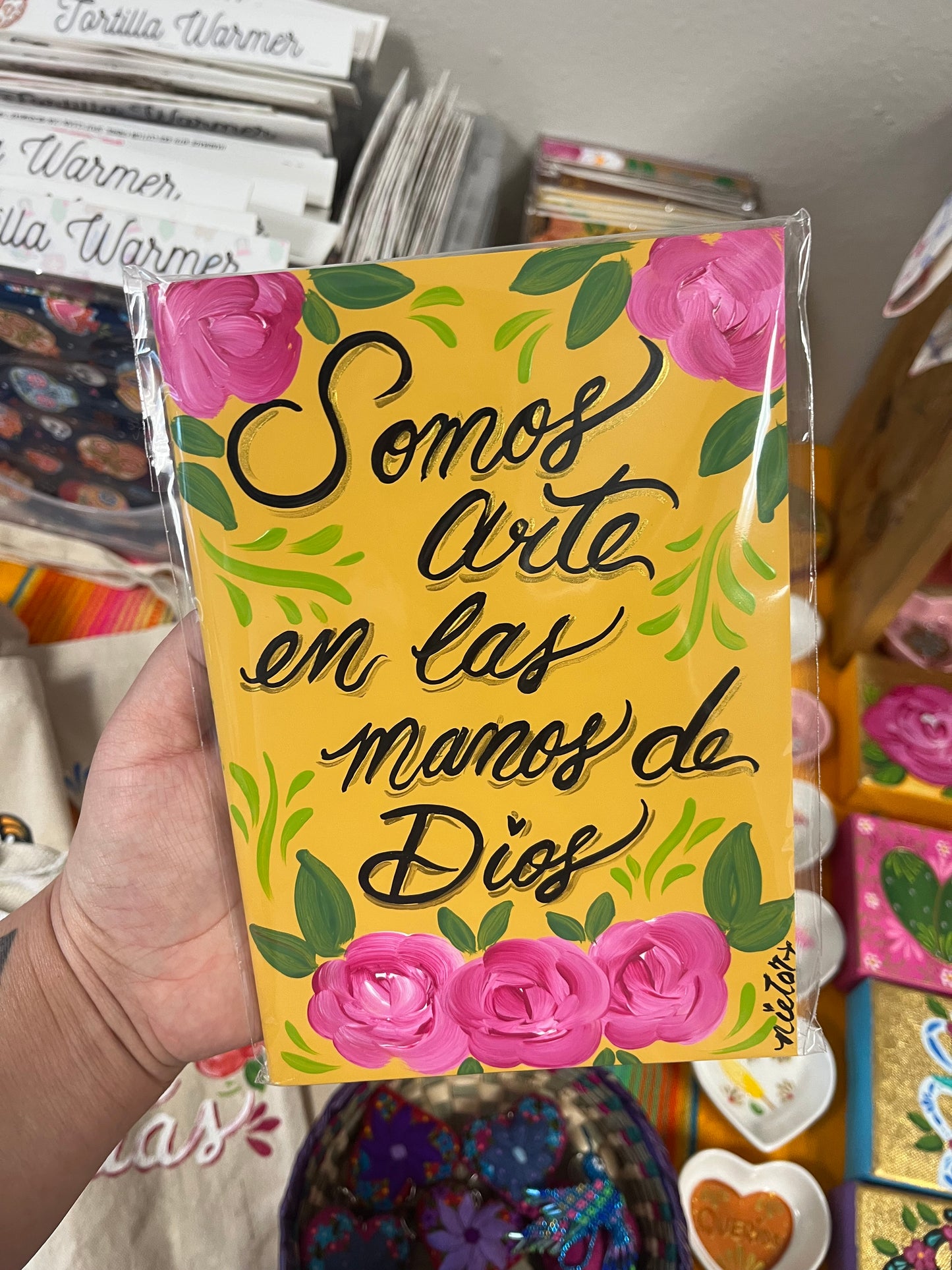 Somos arte Handpainted Journal