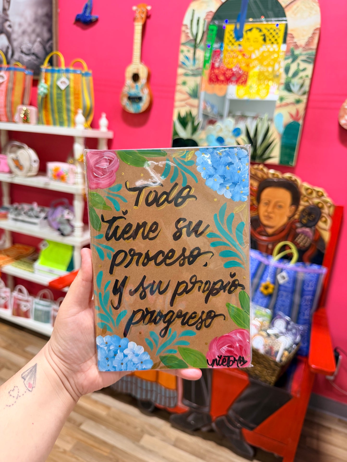 Handpainted Faith Notebook