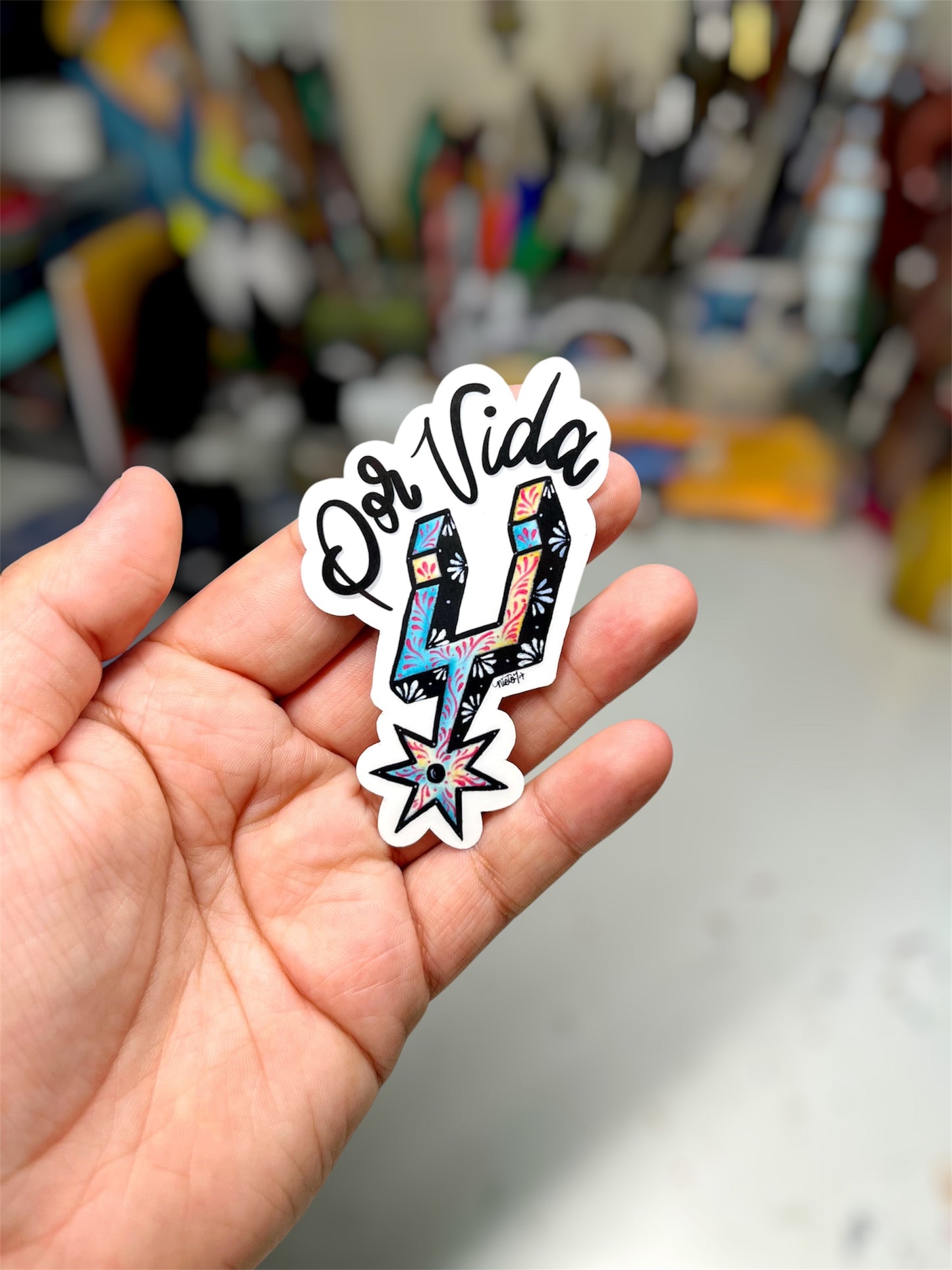 Blue Por Vida sticker