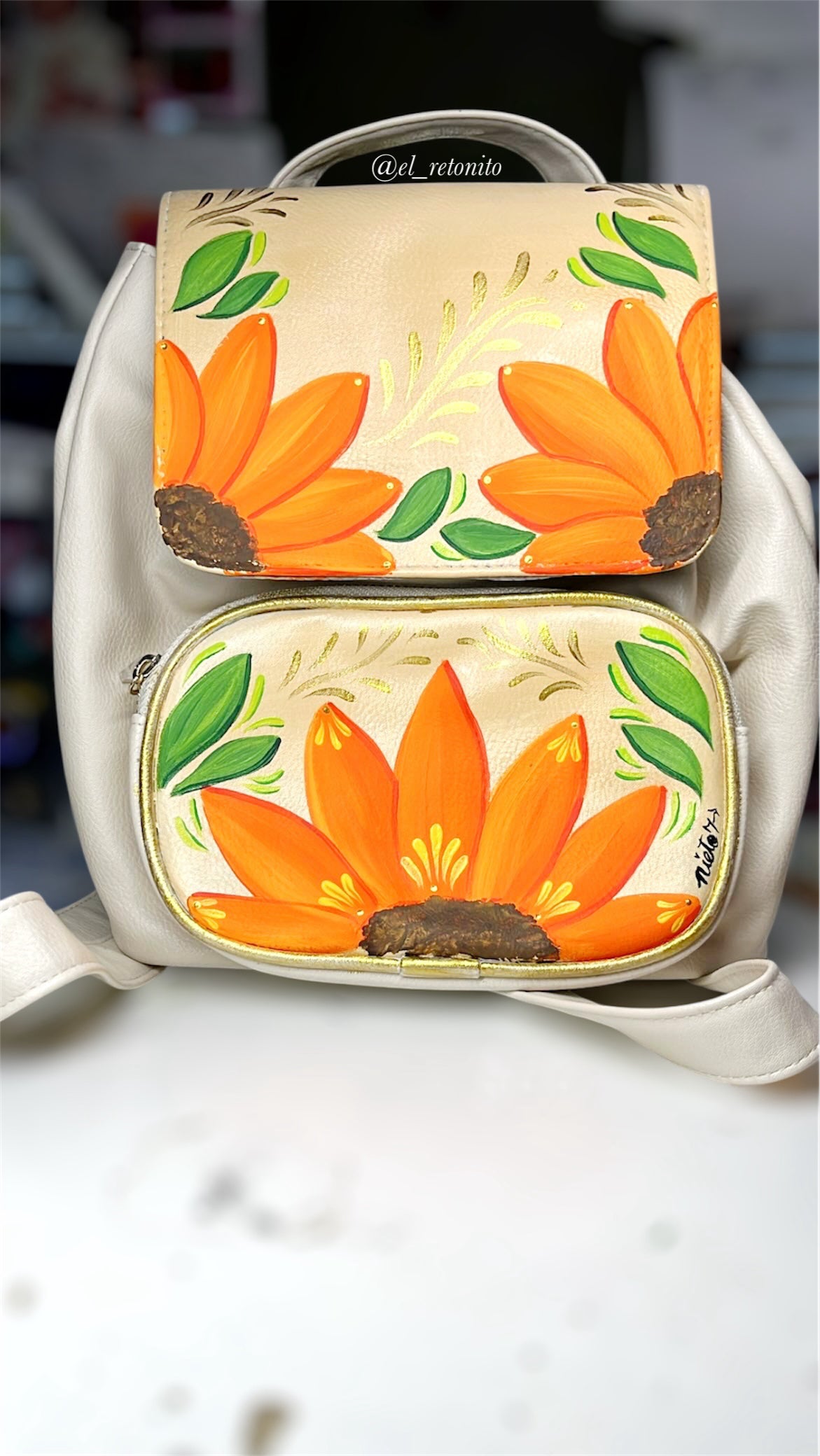 Girasoles mini backpack (Flash)