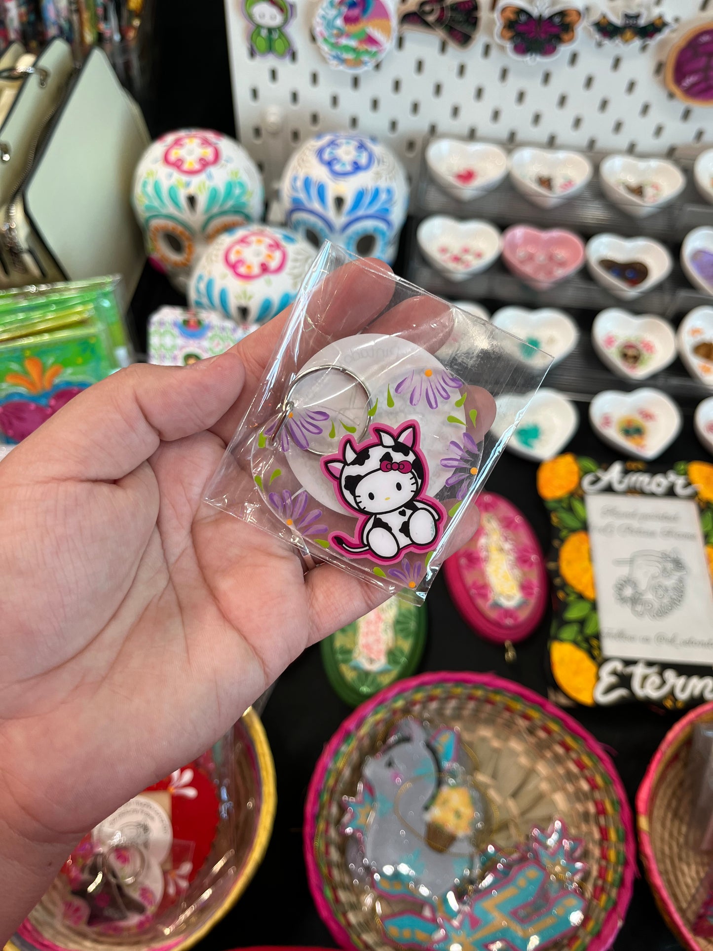 Kitty corazón Keychain