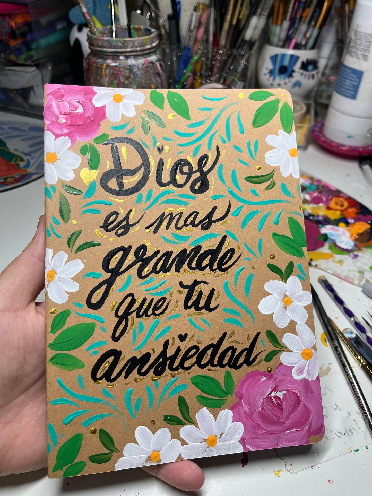 Handpainted Faith Notebook