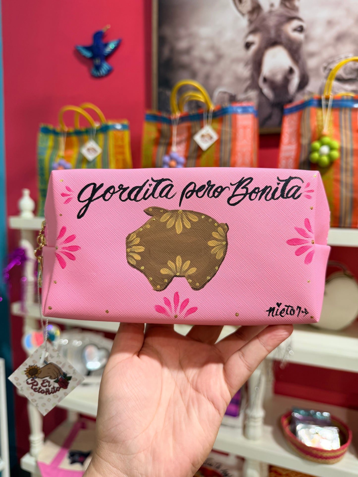 Gordita pero Bonita makeup bag