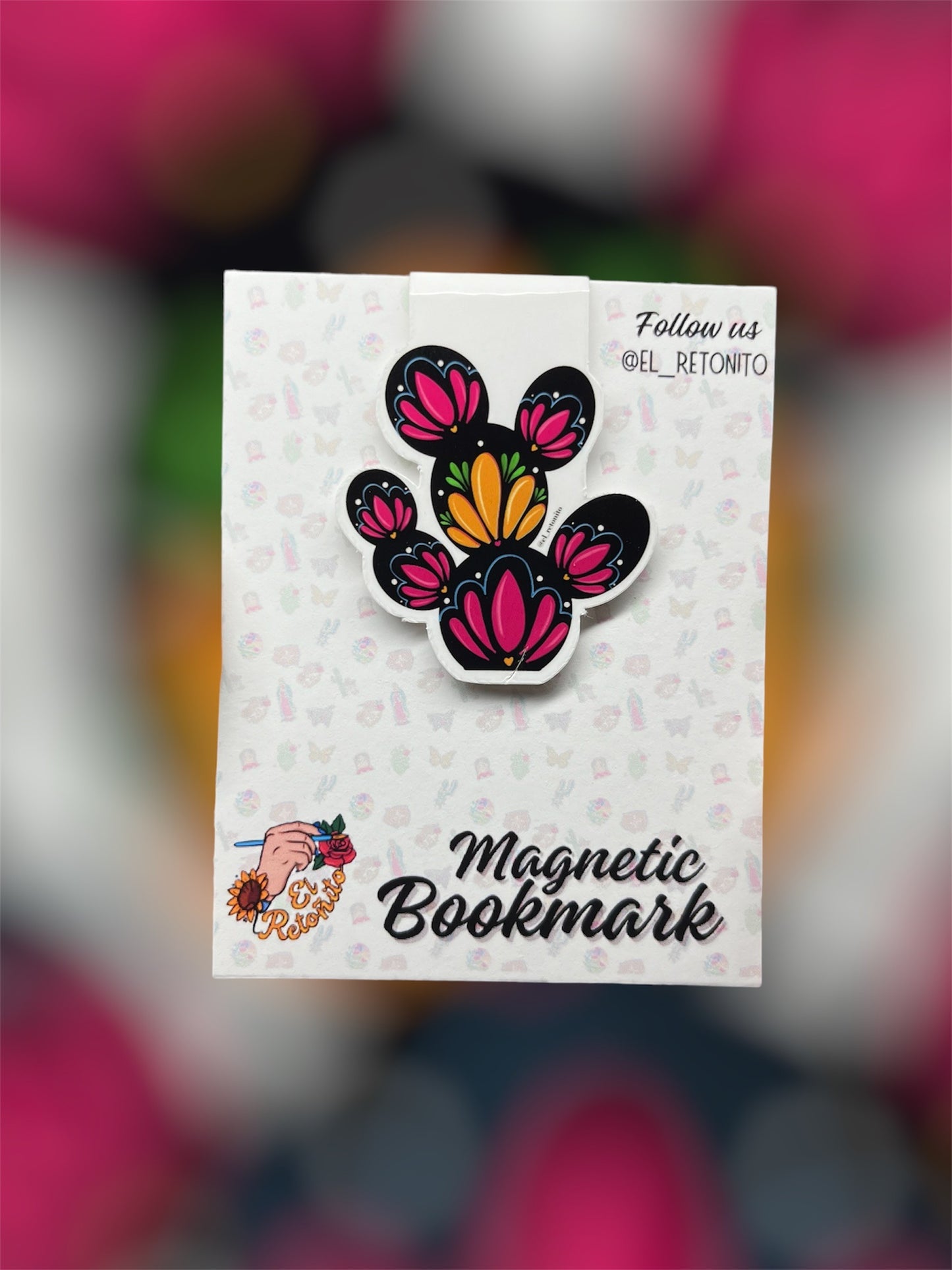 Nopalito Florals Magnetic Bookmark