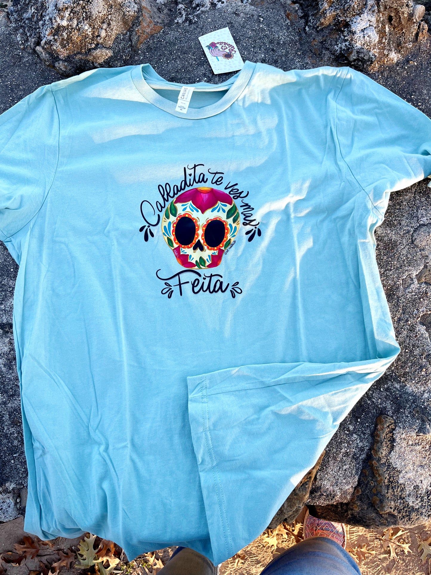 XL dusty blue T-shirt