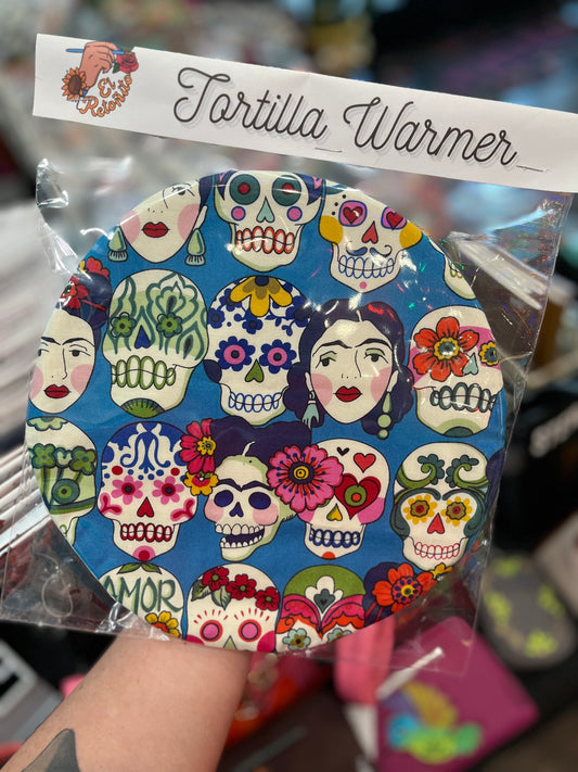 Frida Kalaveras tortilla warmer
