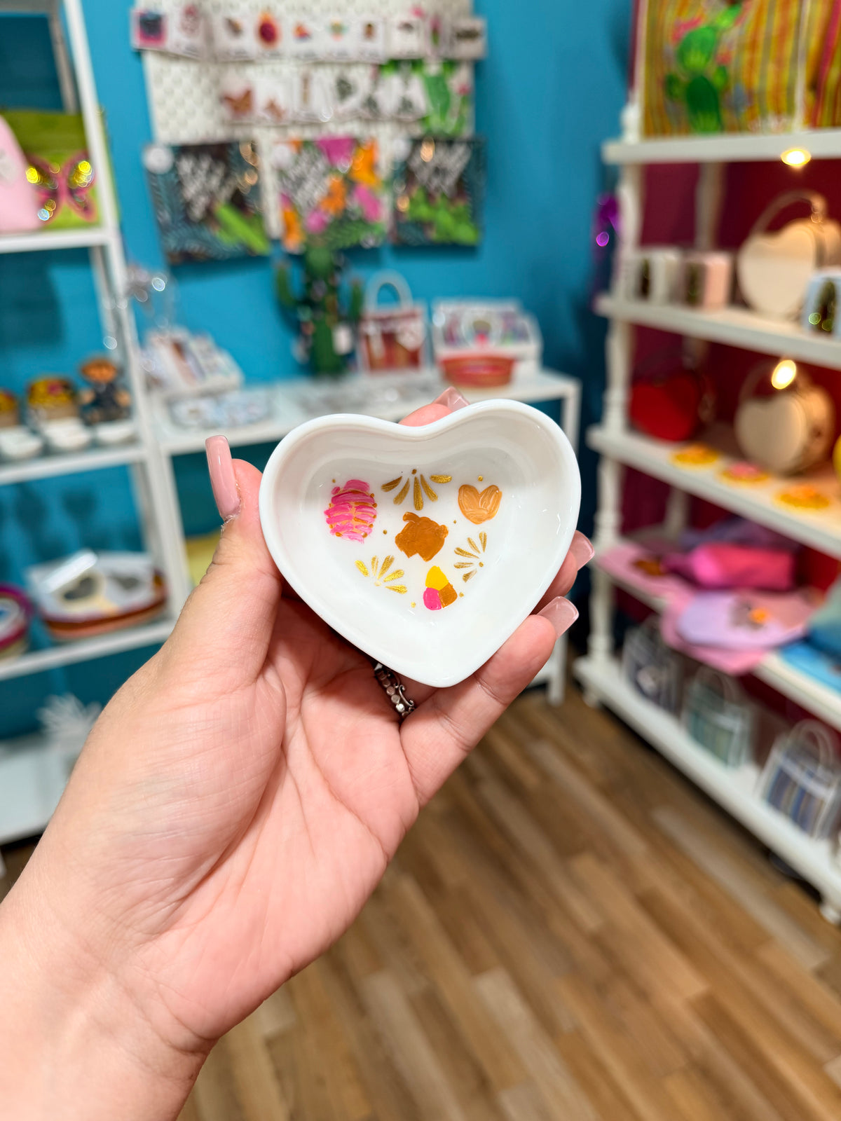 Handpainted trinket dish