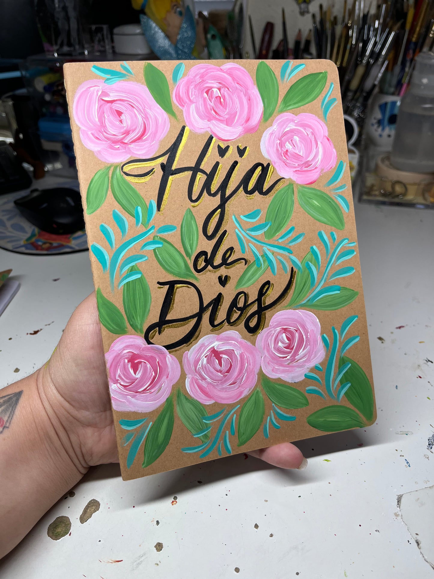 Handpainted Faith Notebook