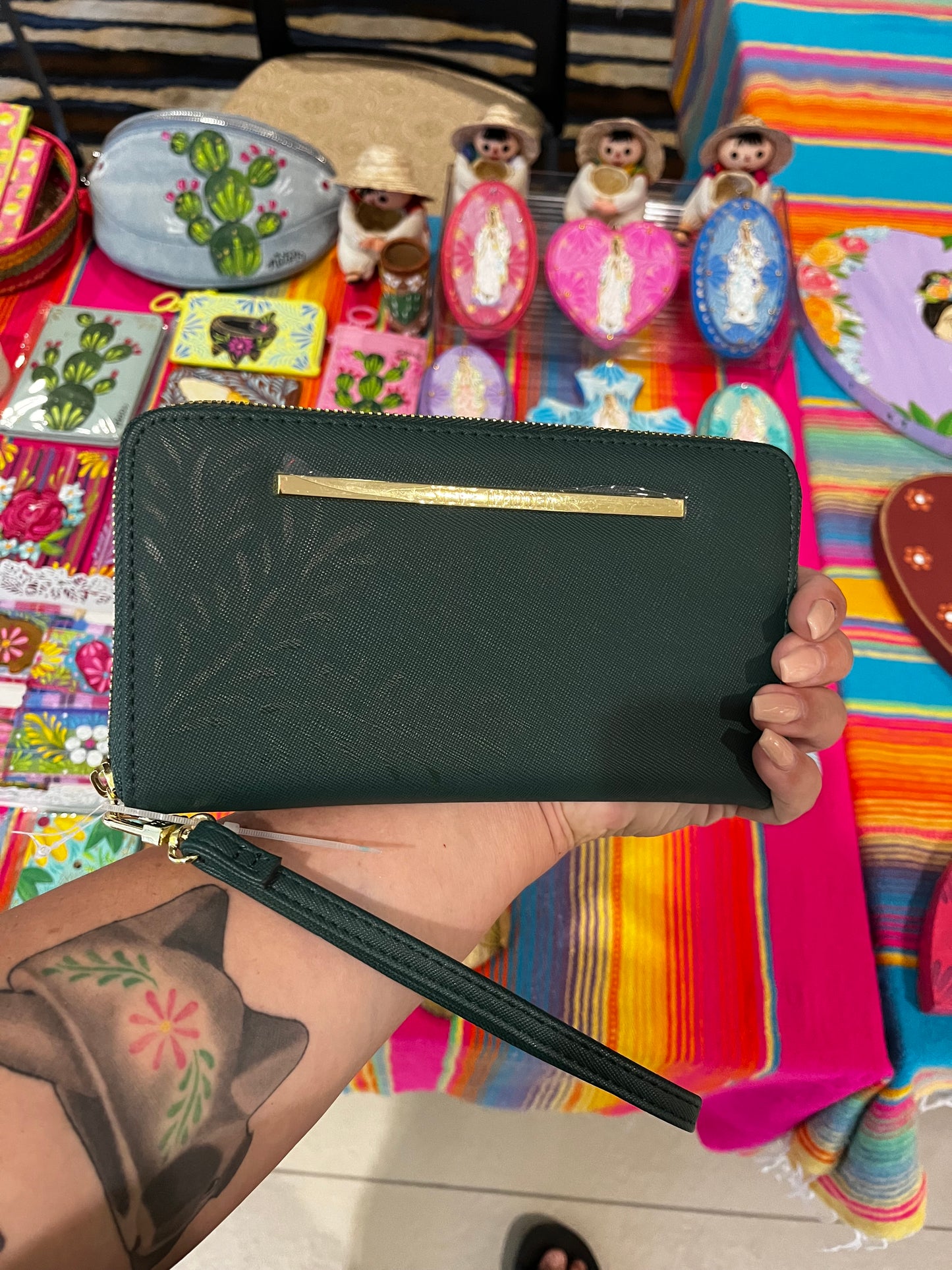 Virgencita wristlet wallet