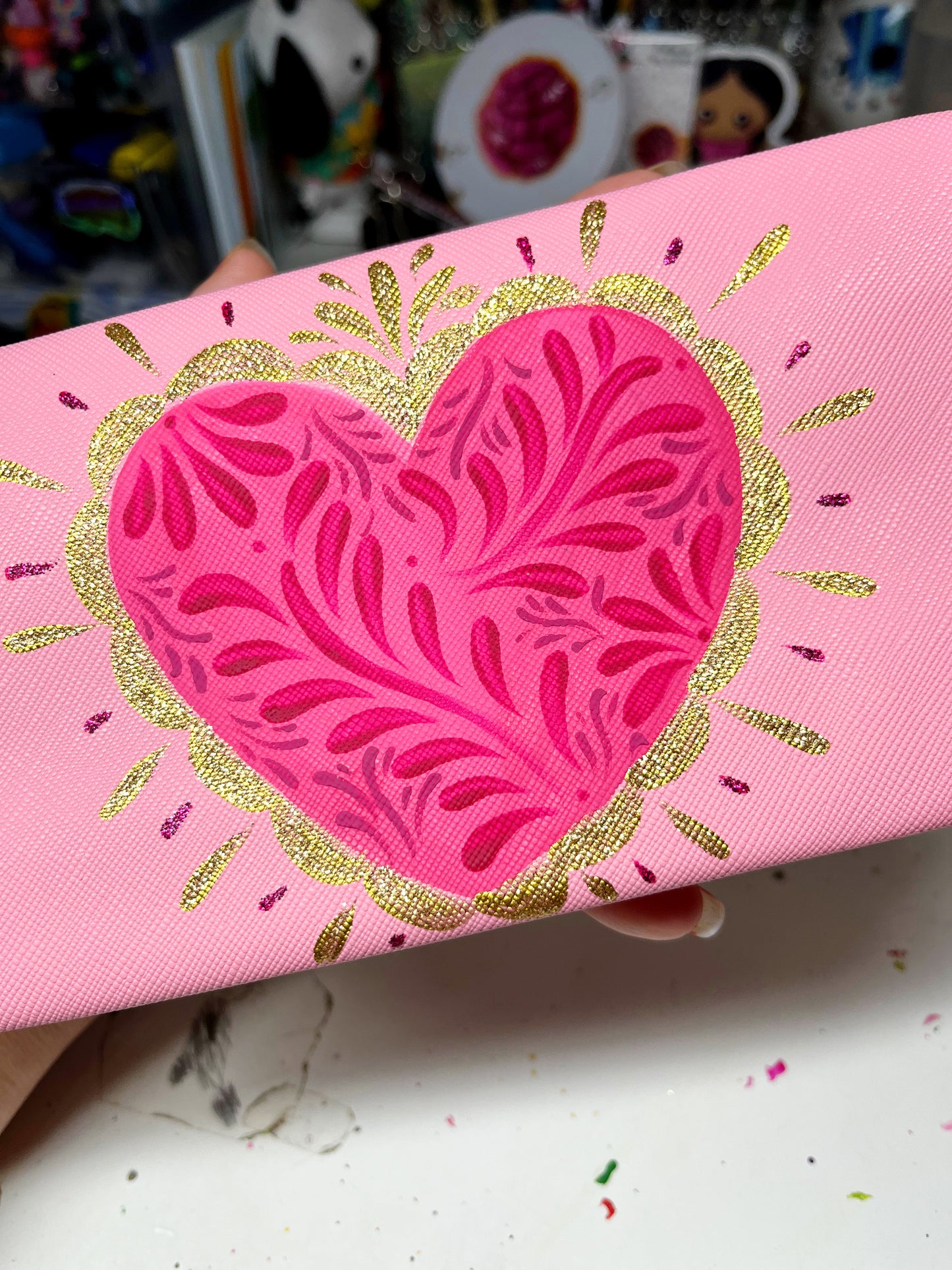 Corazón makeup bag