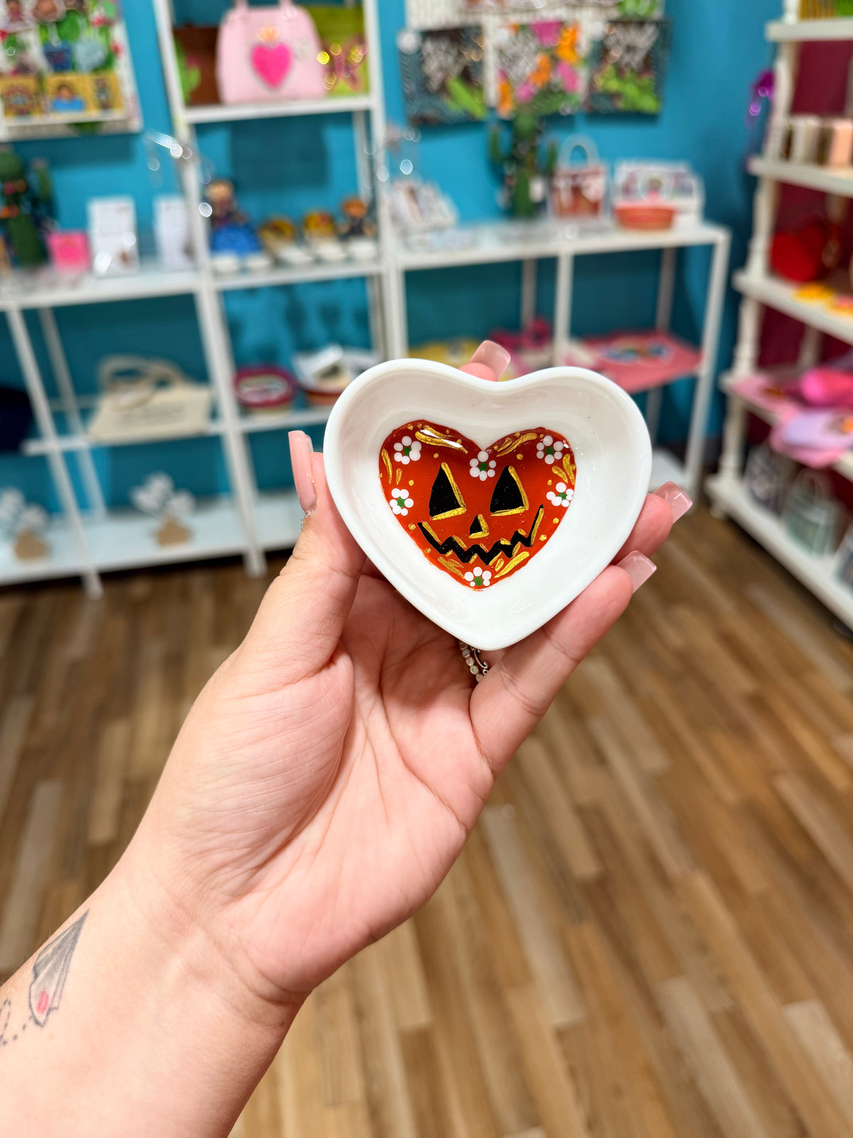 Handpainted trinket dish