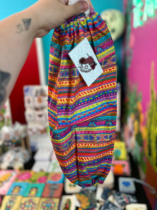 Stripe pink Garbage bag holder