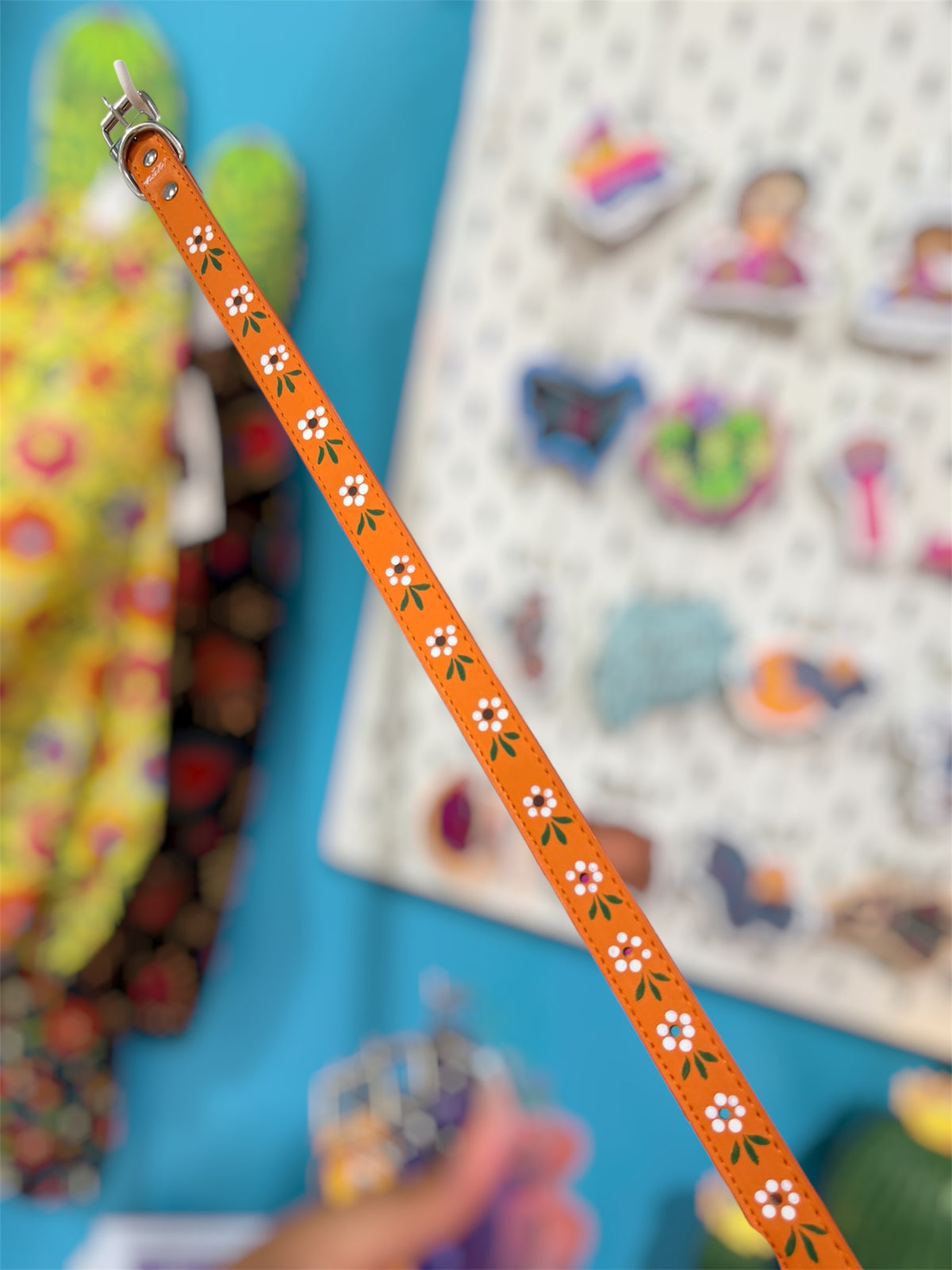 Handpainted Large Dog Collar