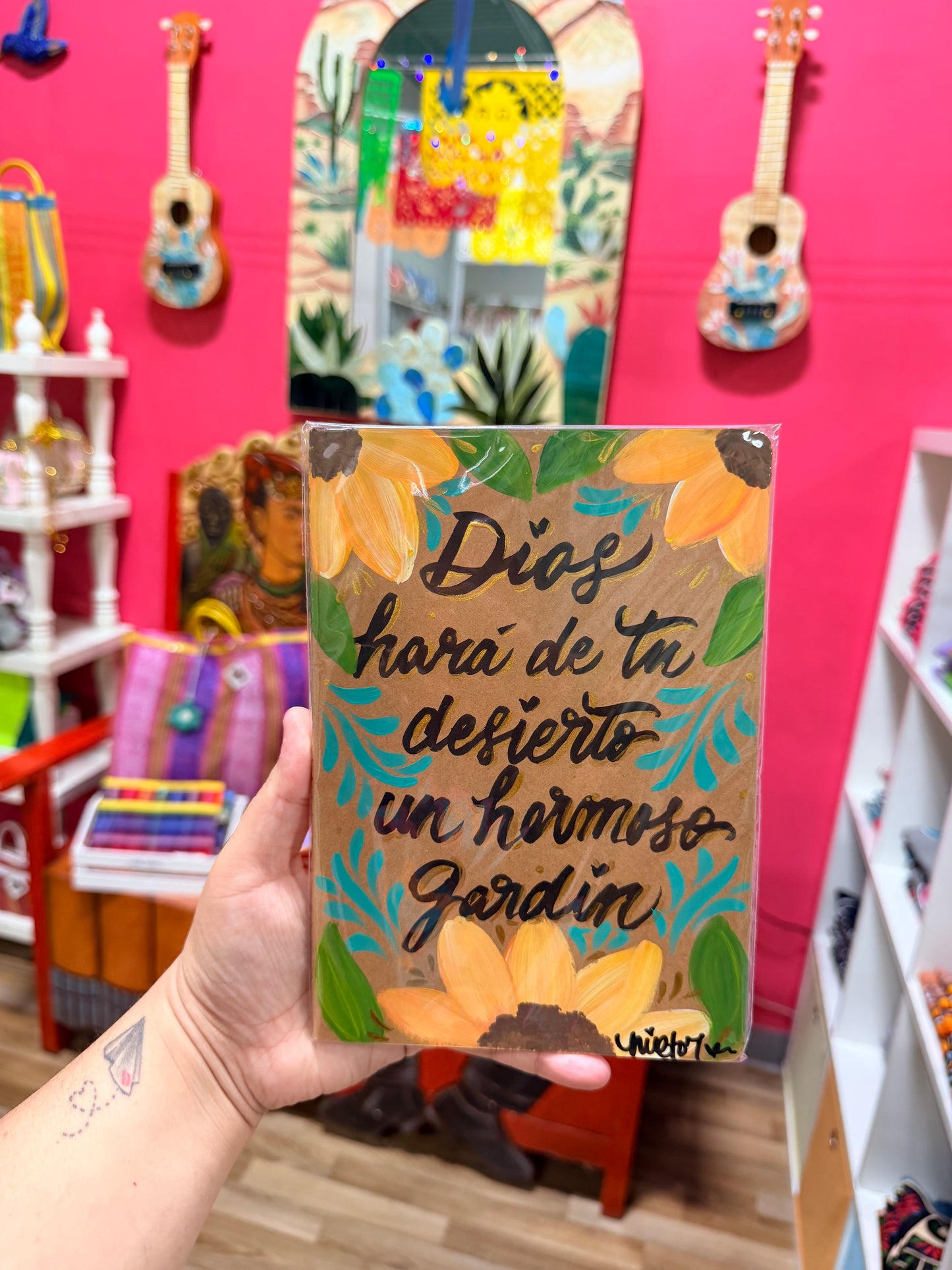 Handpainted Faith Notebook