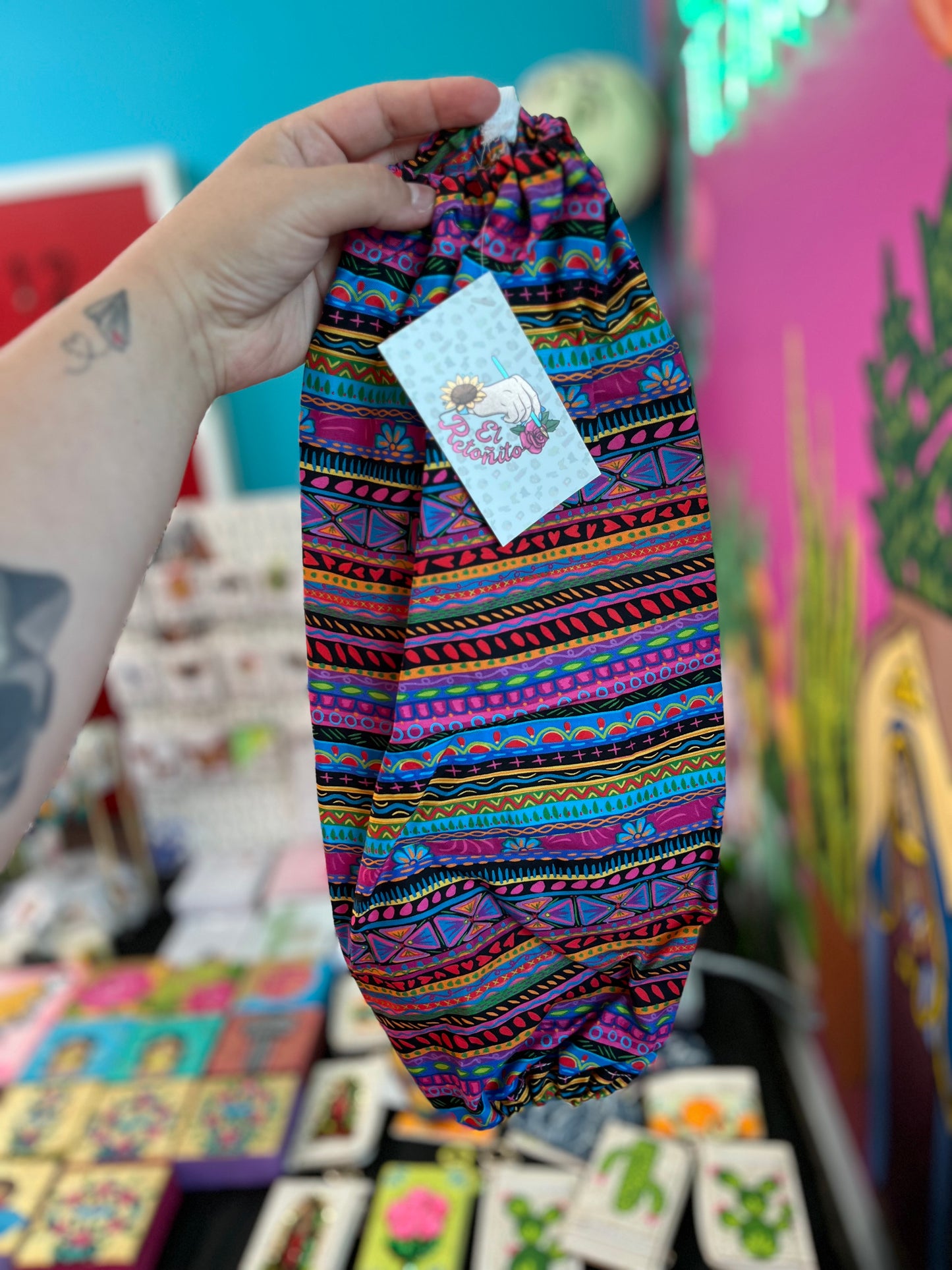 Stripe black Garbage bag holder