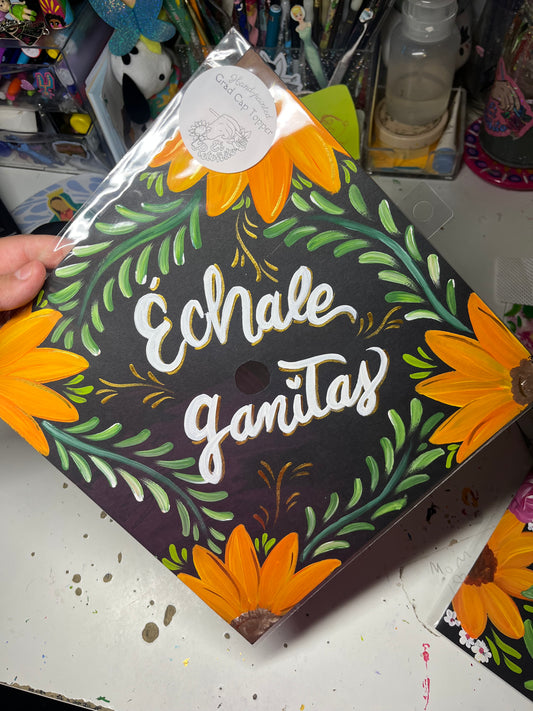 Handpainted Grad Cap Topper