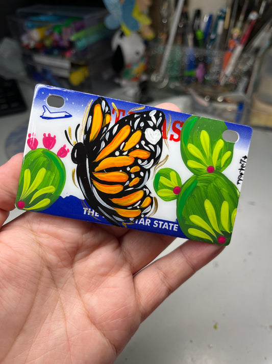 Painted Mini License plate