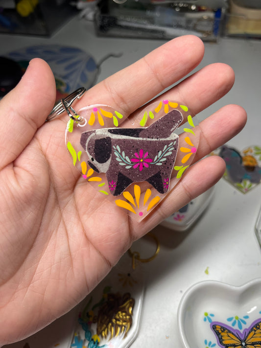Molcajete corazón Keychain