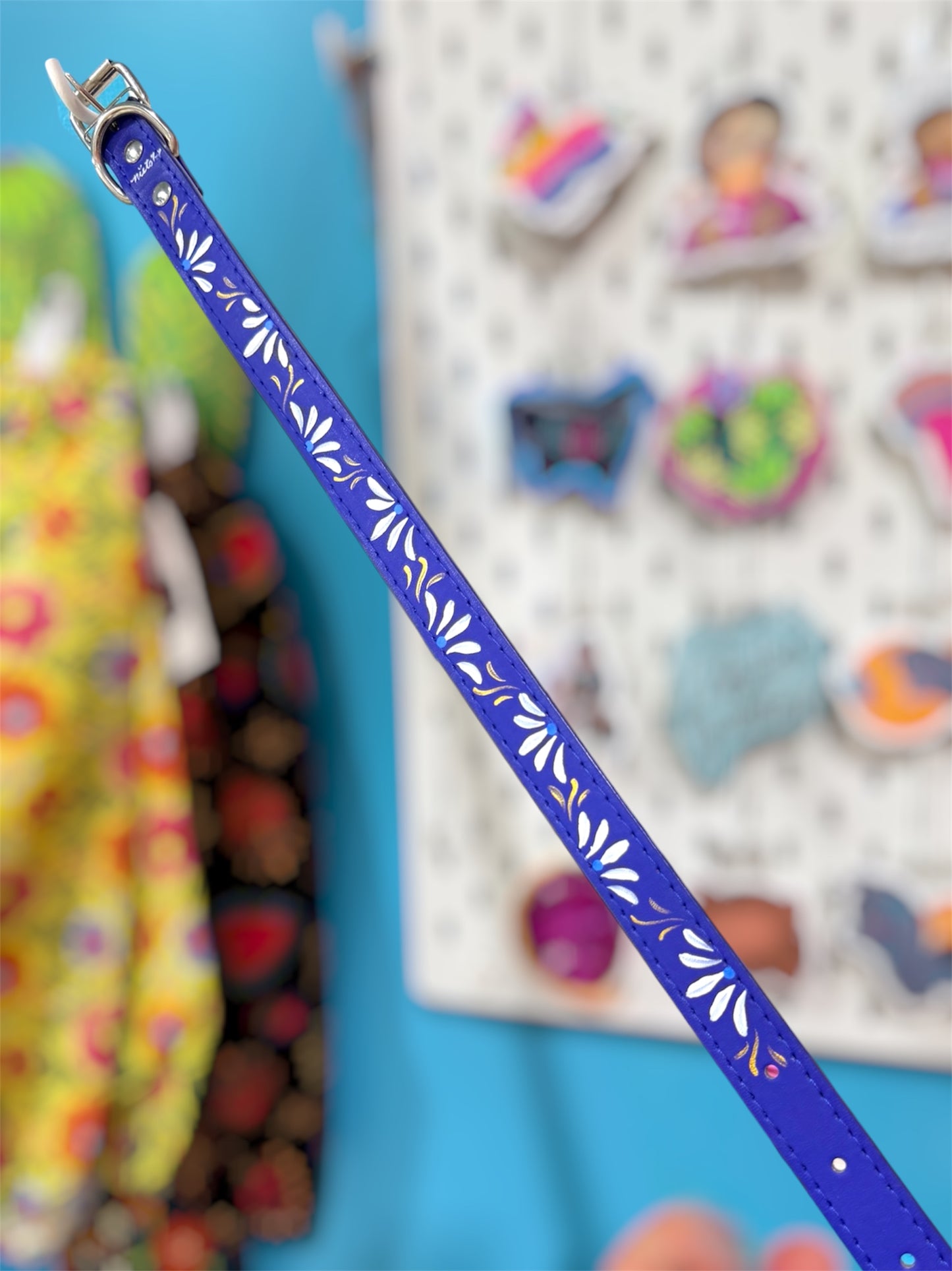 Handpainted Large Dog Collar