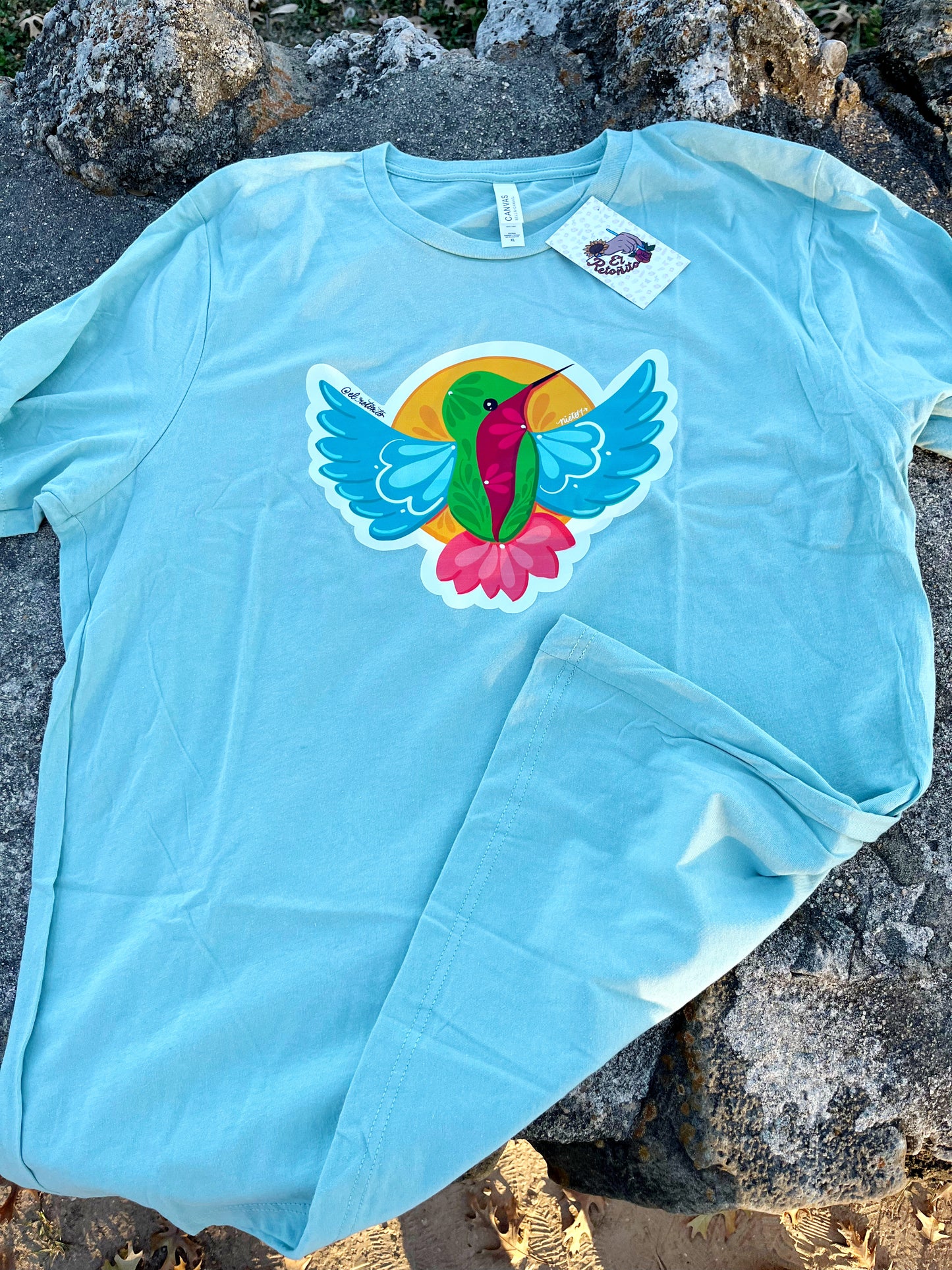 XL dusty blue T-shirt