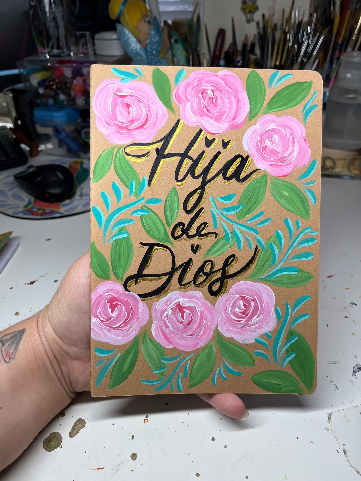 Handpainted Faith Notebook