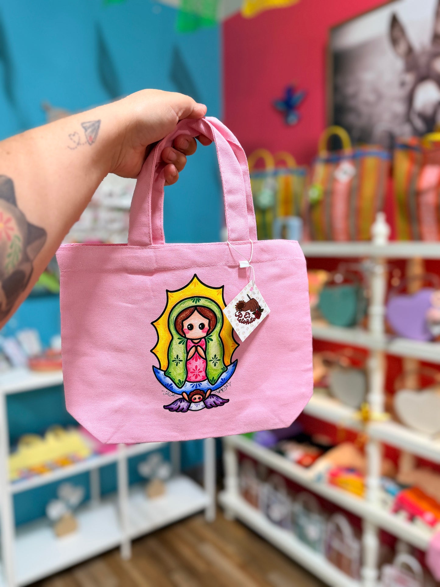 Virgencita mini tote