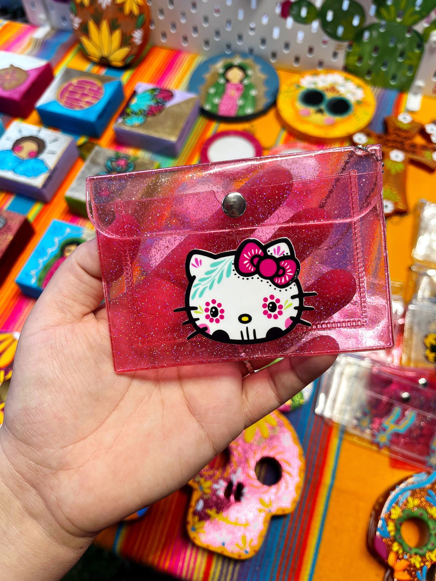 Kitty Pink Glitter Wallet