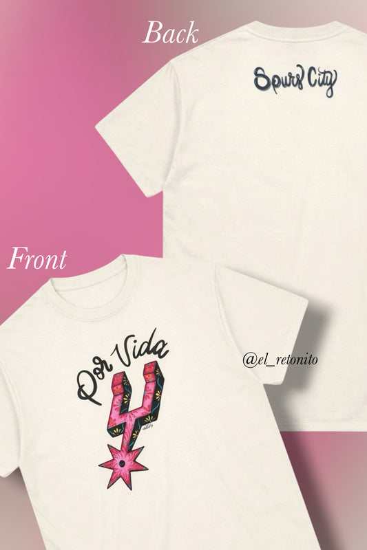 Spurs por vida (pink) Tshirt