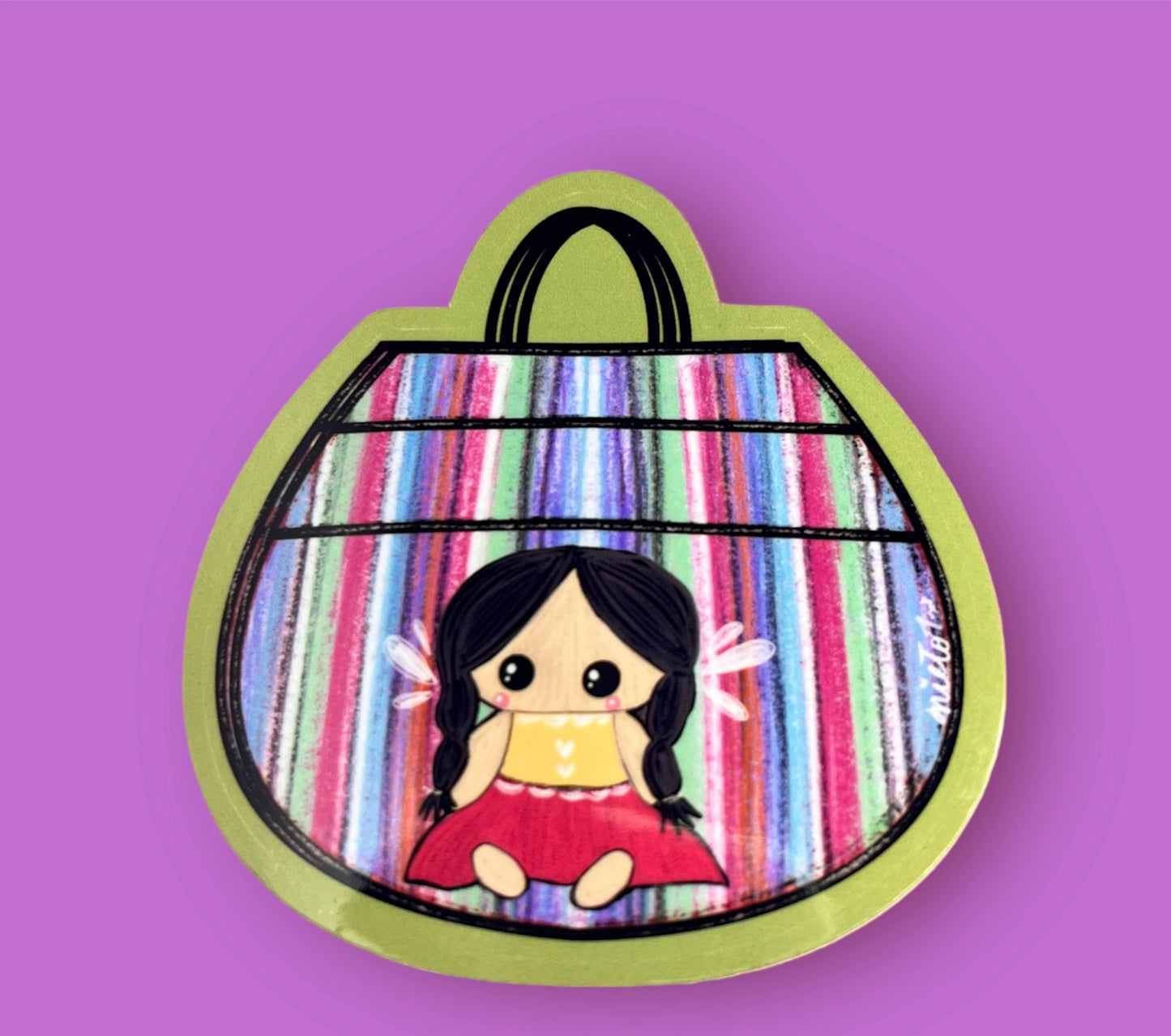 Mercadito bag sticker