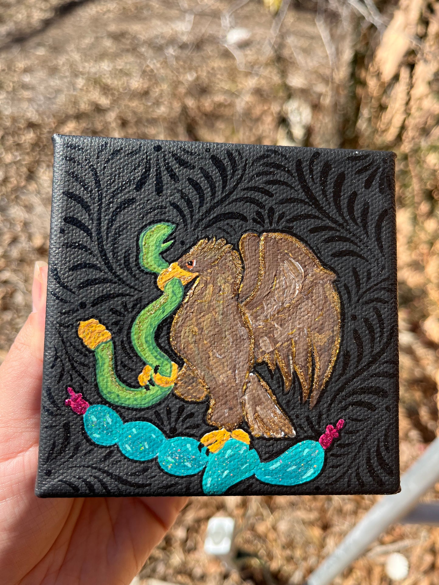 Águila Mexicana canvas