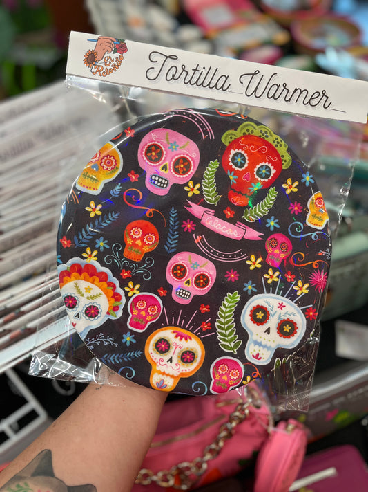 Calaveritas tortilla warmer
