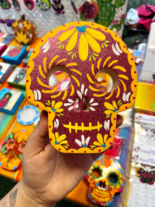Yellow Sugar Skull