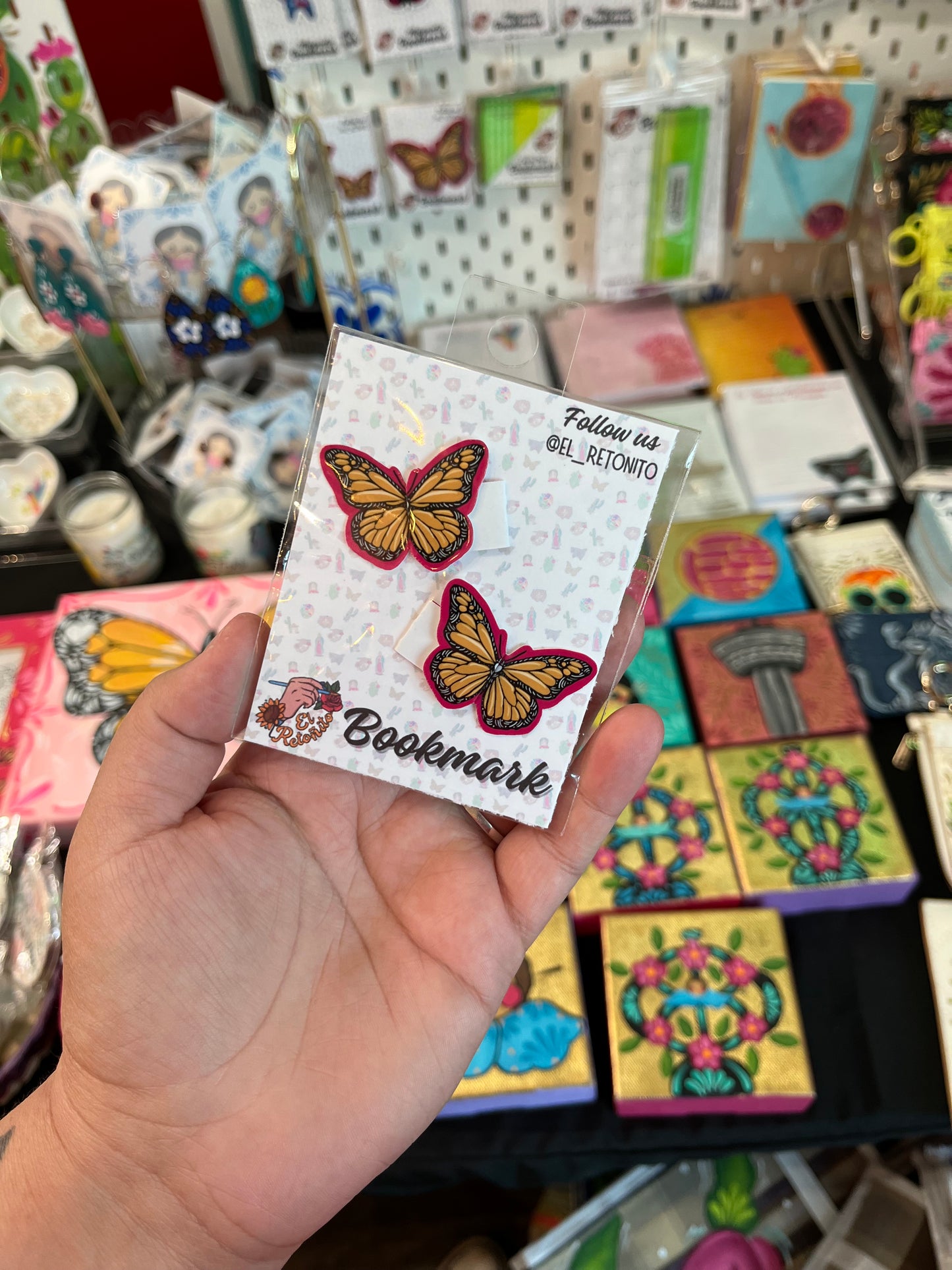 Mini 3D Monarca bookmarks