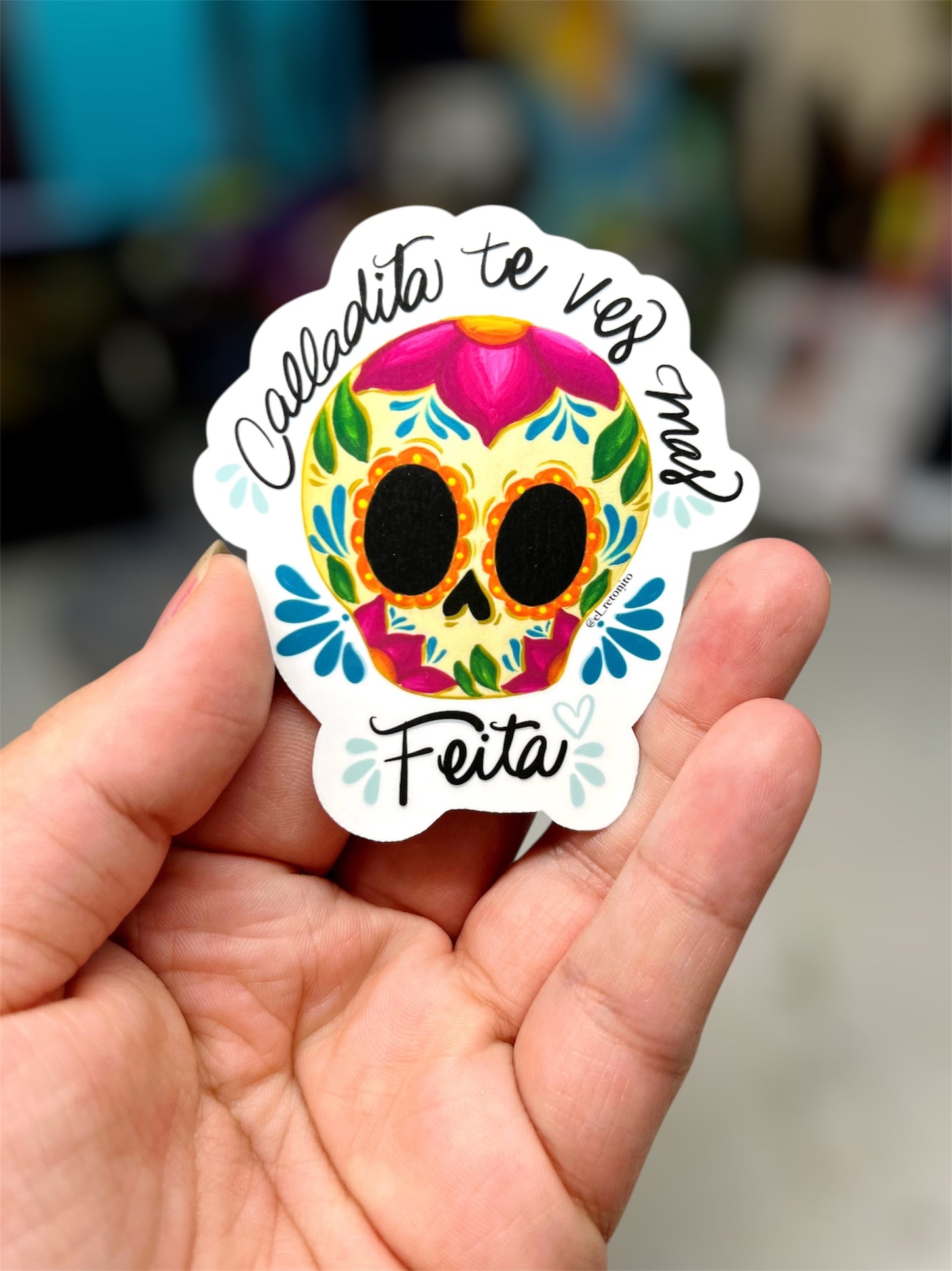 Calladita te ves más feita Sticker