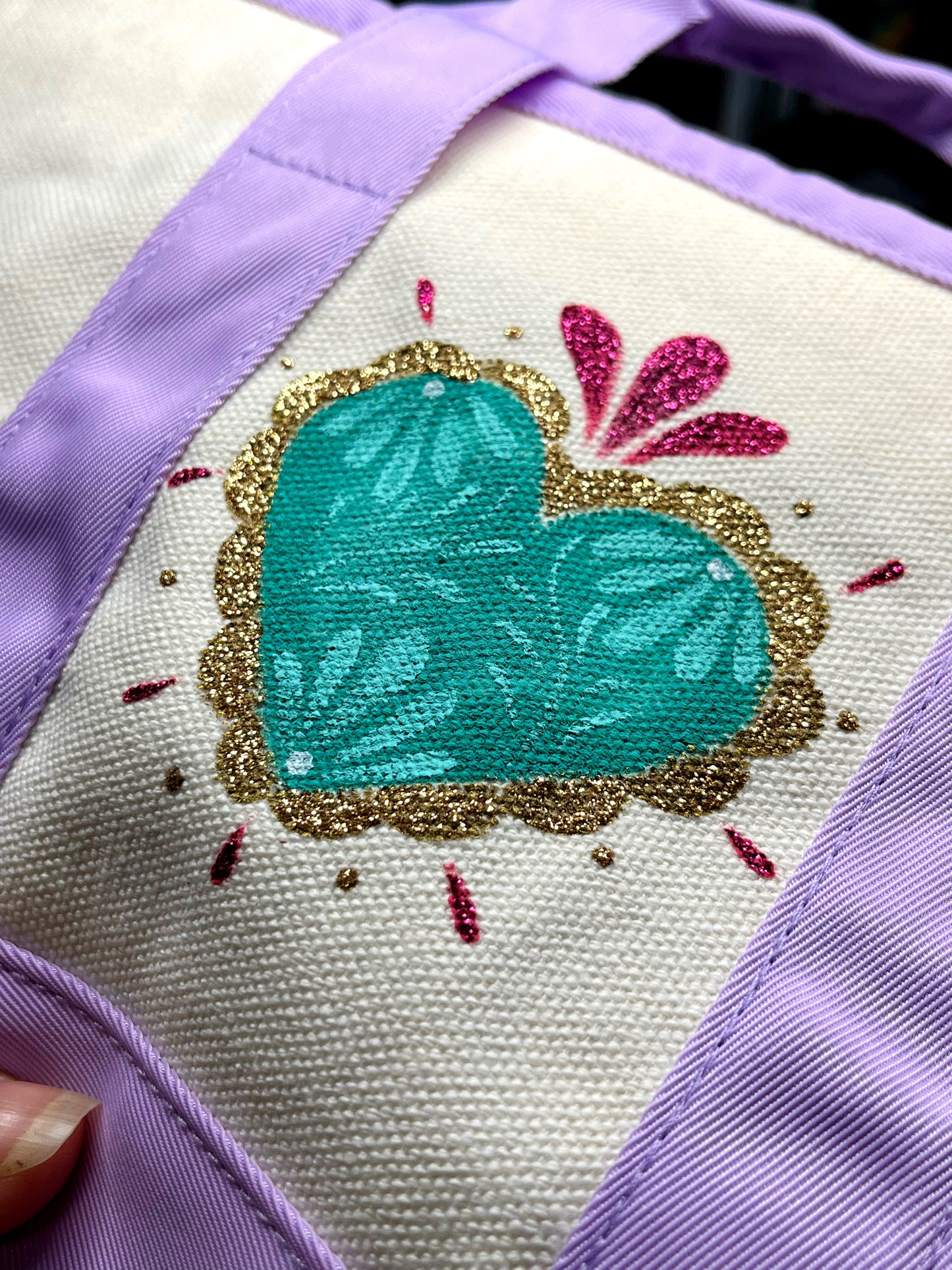 Corazoncito mini canvas tote