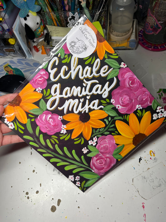 Handpainted Grad Cap Topper
