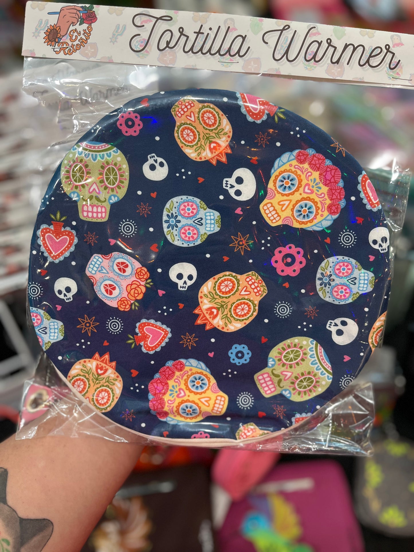 Calaveritas tortilla warmer