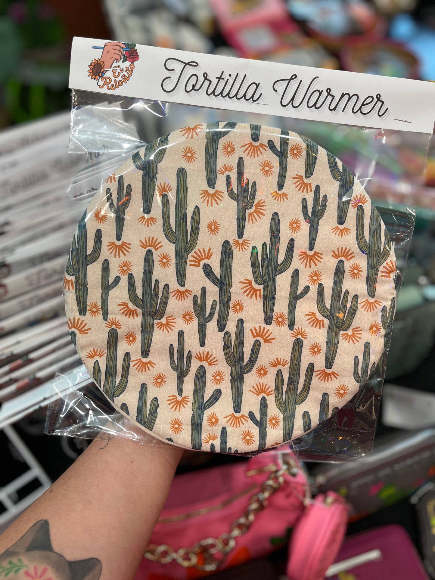 Cactus tortilla warmer