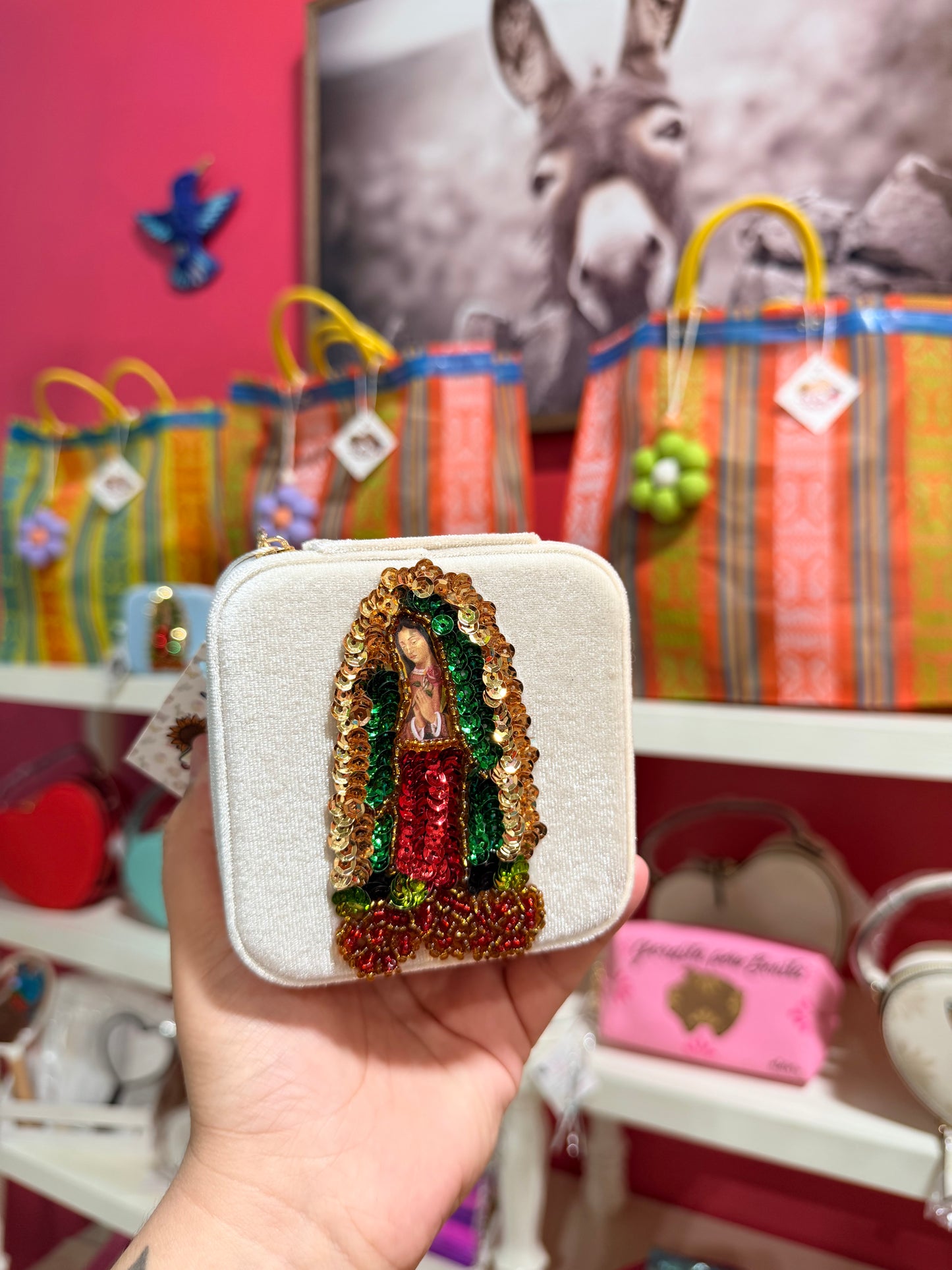 Virgencita Jewelry case Cremita